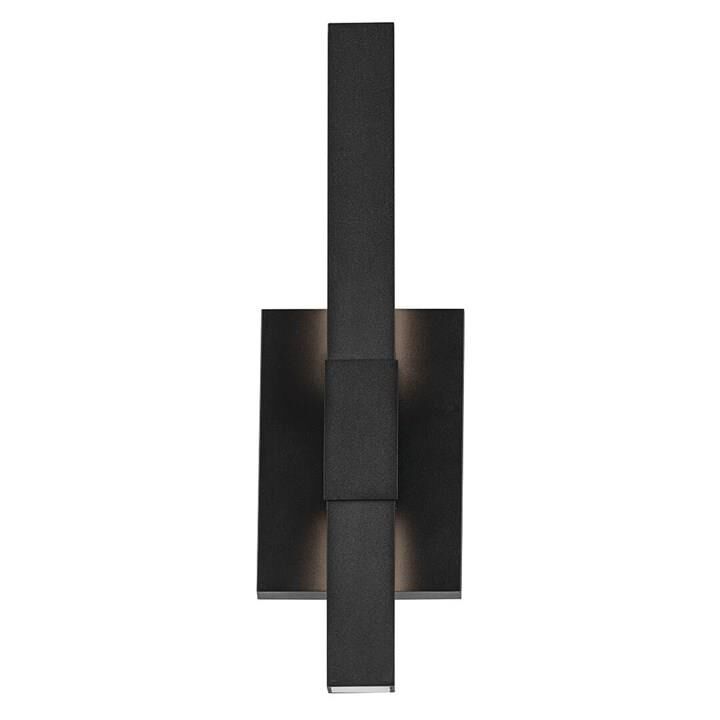 Shown in Black Textured finish and Clear Acrylic Satin Etched glass