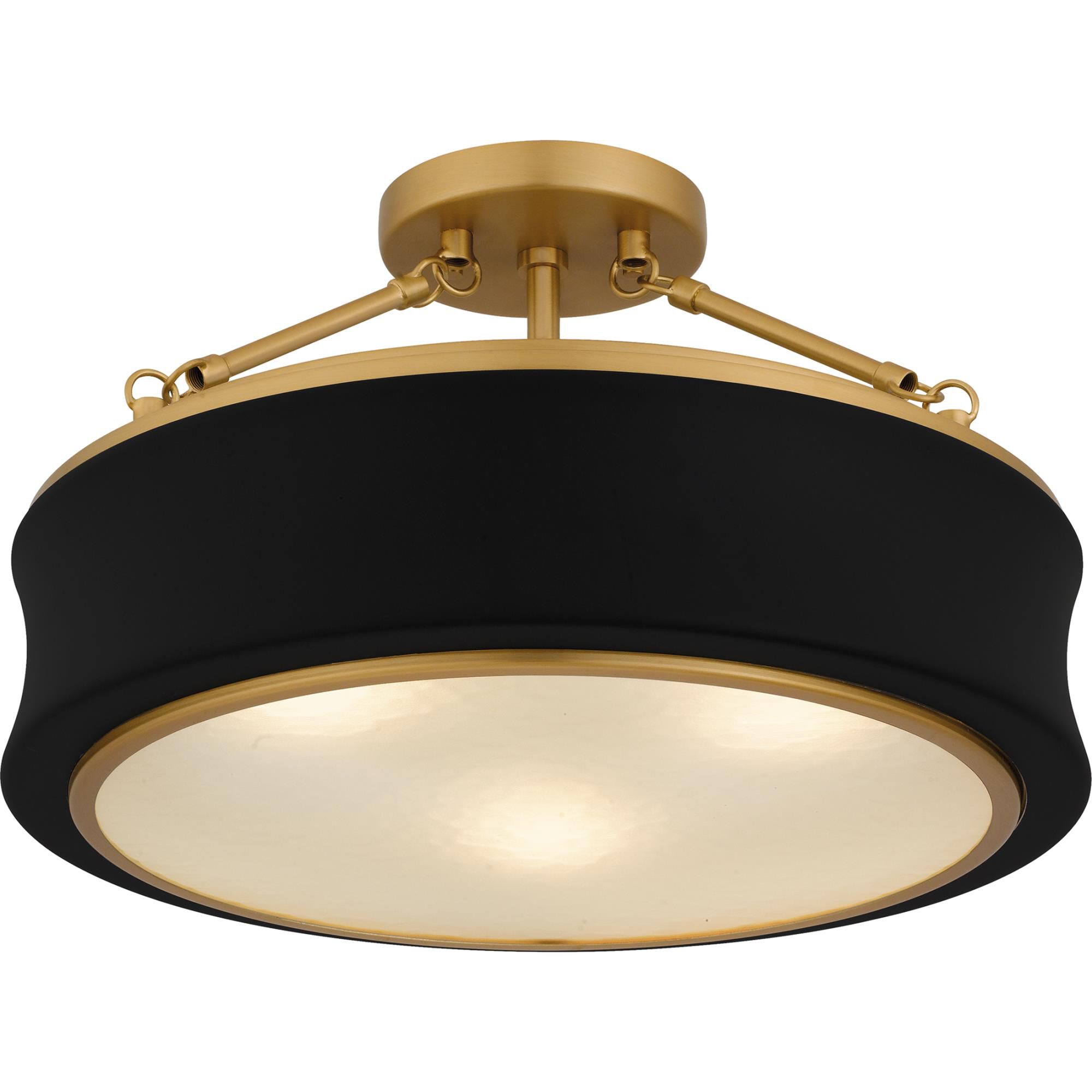 Dylan 16 Inch Semi Flush Mount by Quoizel