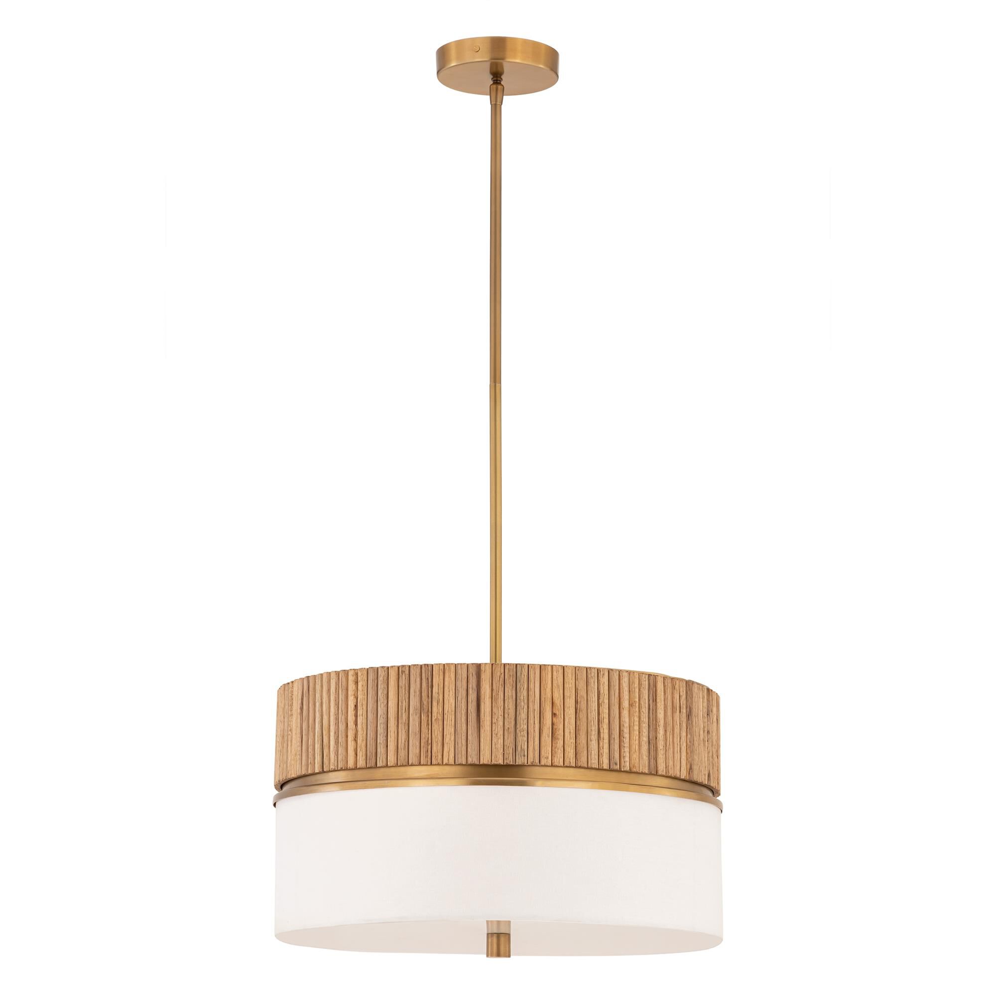 Shown in Legacy Brass finish and White shade