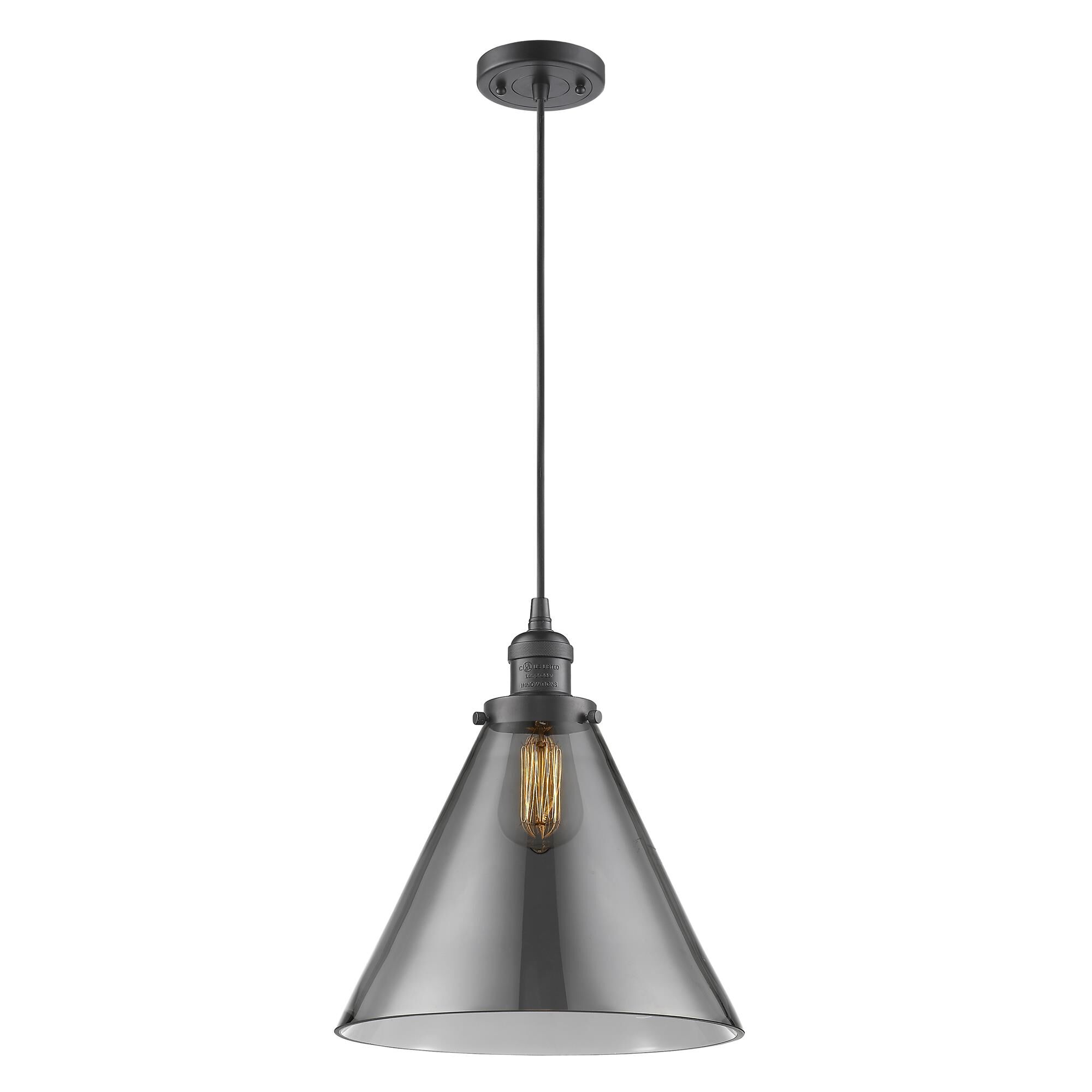 Shown in Oil Rubbed Bronze finish and Smoked glass