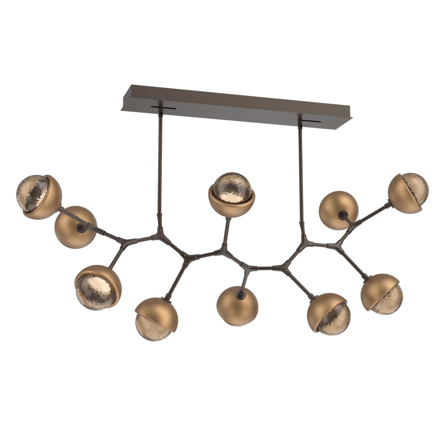 Levi Wilson Cabochon 56 Inch Linear Suspension Light by Hammerton Studio