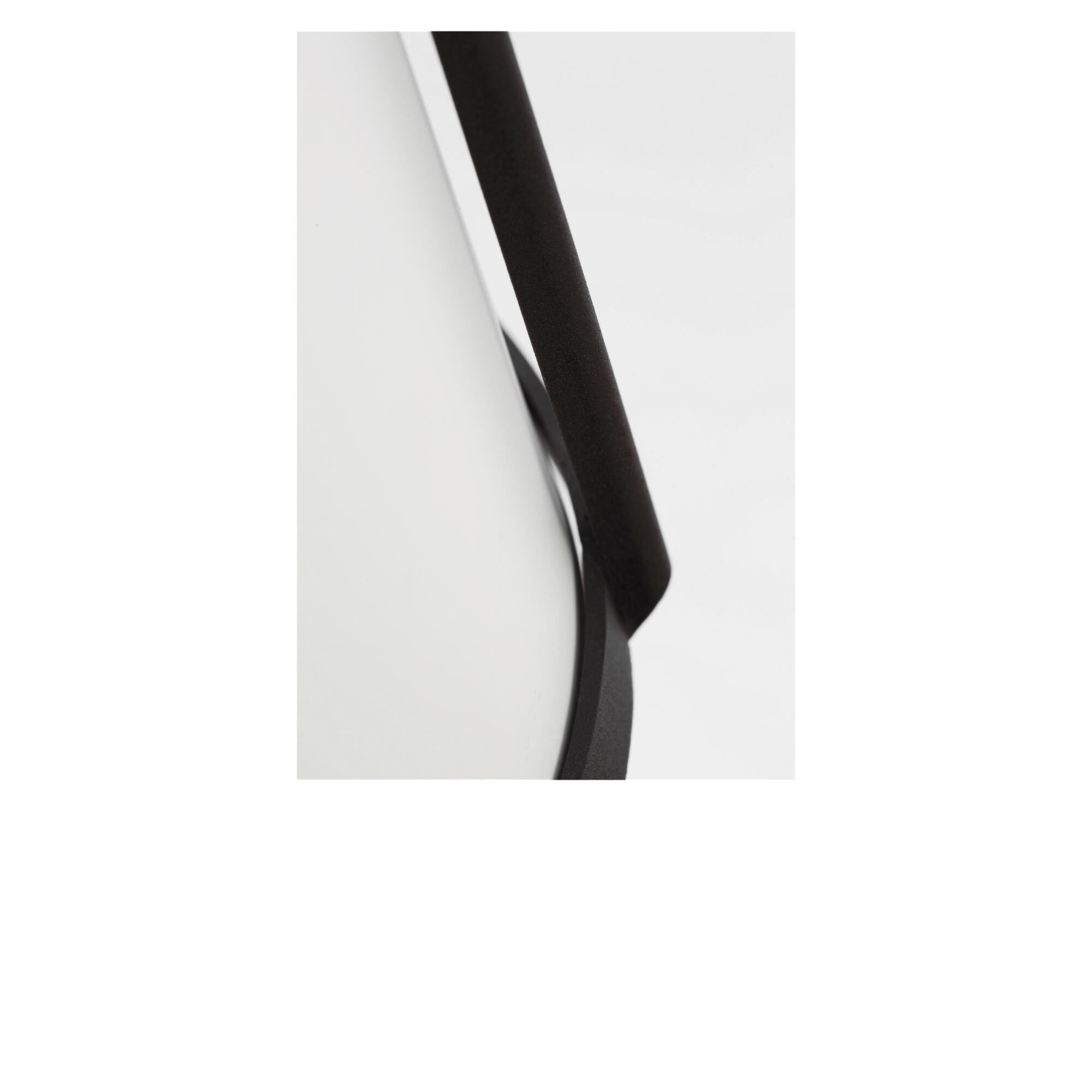 Shown in Textured Black finish and White Aluminum shade