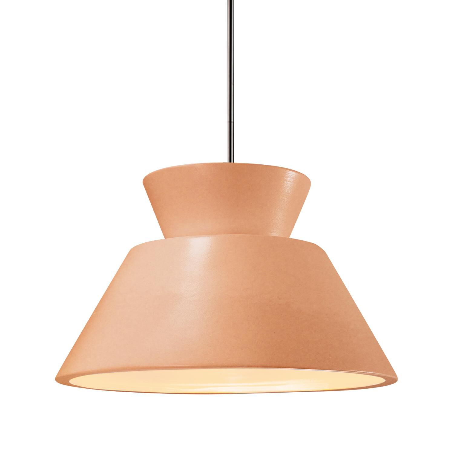 Radiance Trapezoid 14 Inch Large Pendant by Justice Design Group