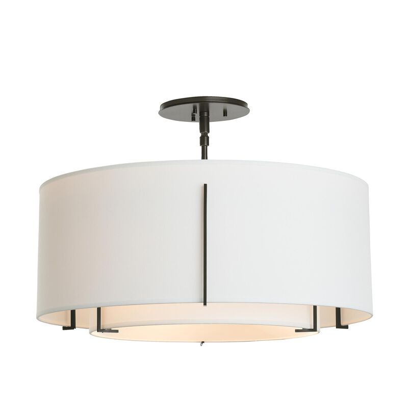 Exos 23 Inch 3 Light Semi Flush Mount by Hubbardton Forge