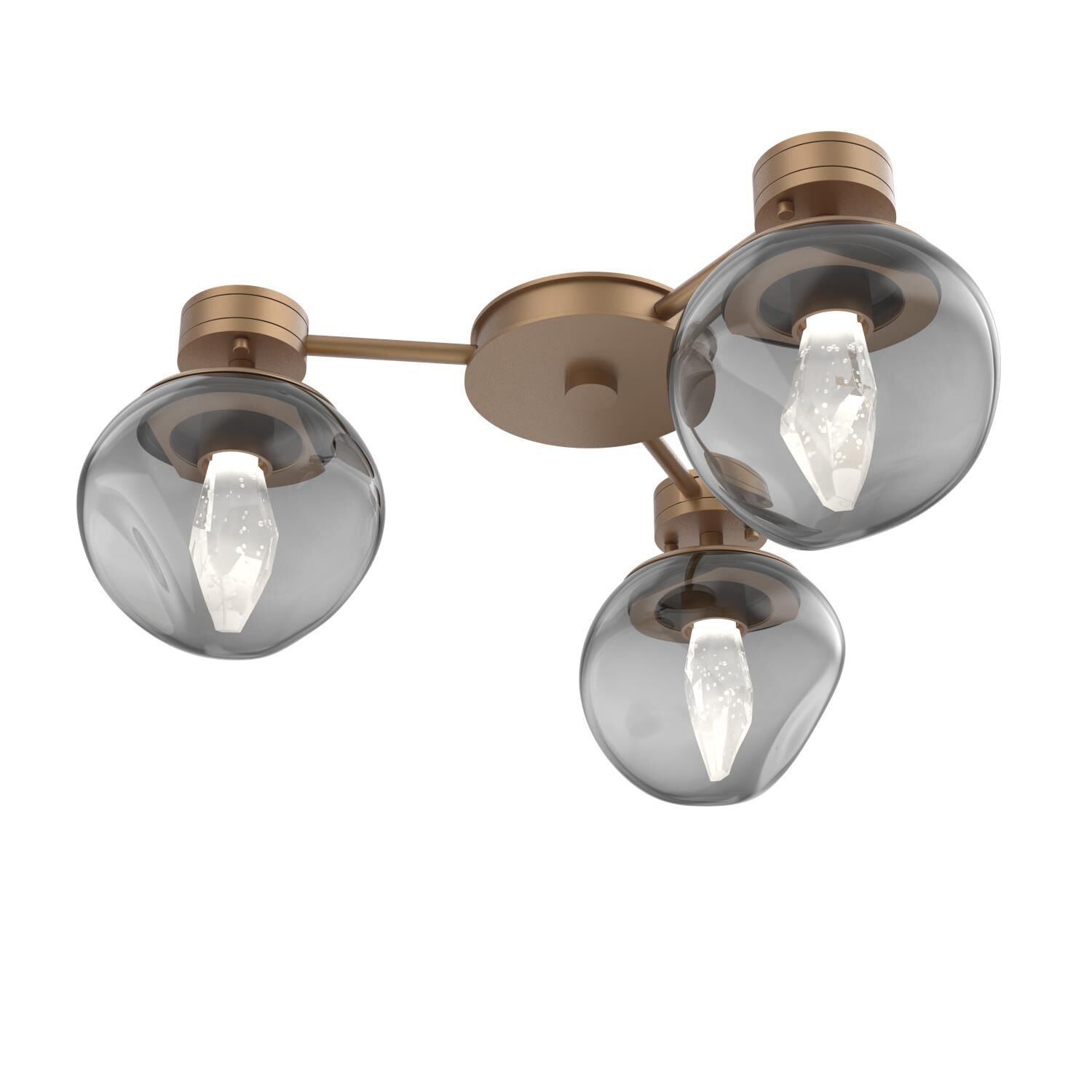 Levi Wilson Luna 23 Inch Semi Flush Mount by Hammerton Studio
