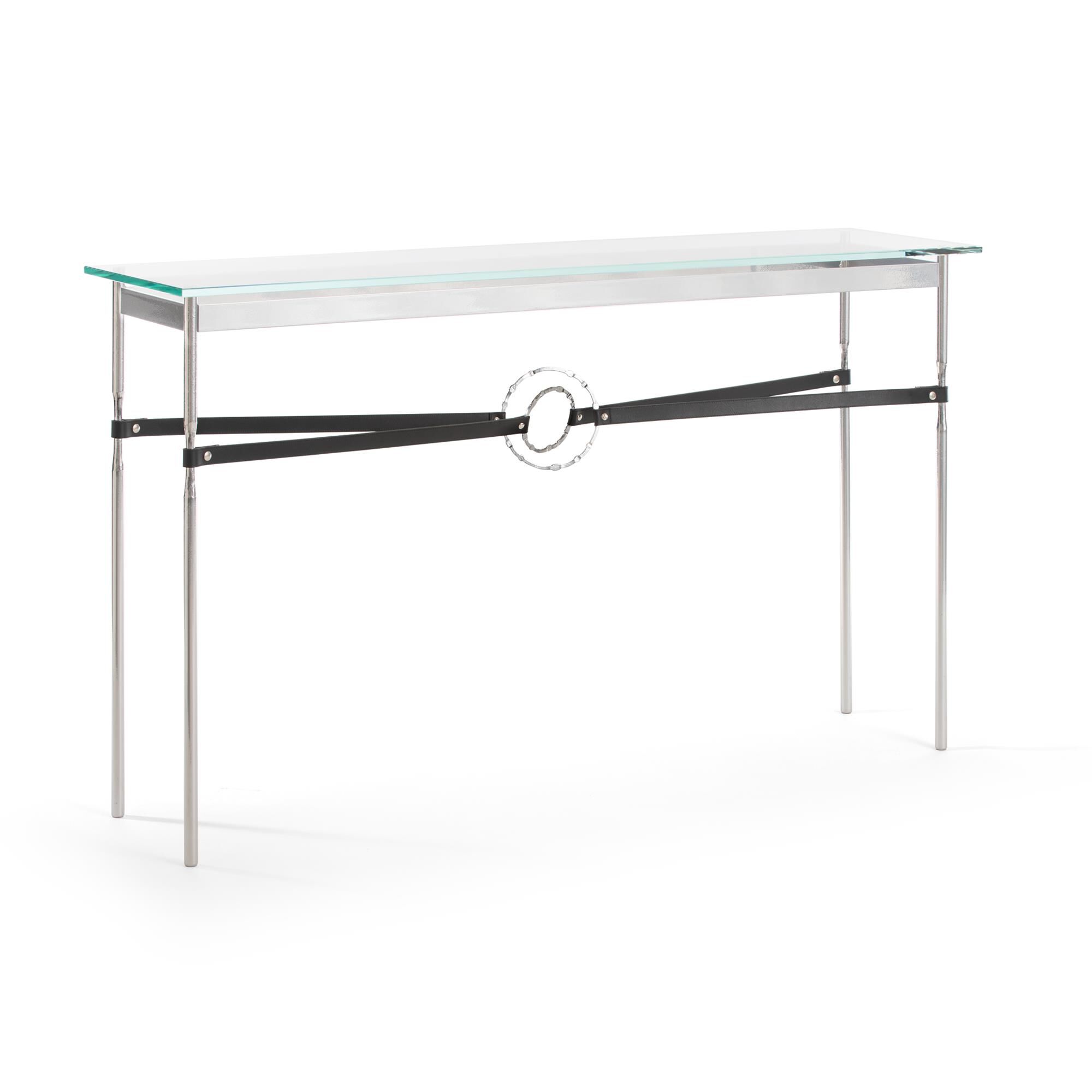 Shown in Sterling finish and Sterling with Leather Black  accent
