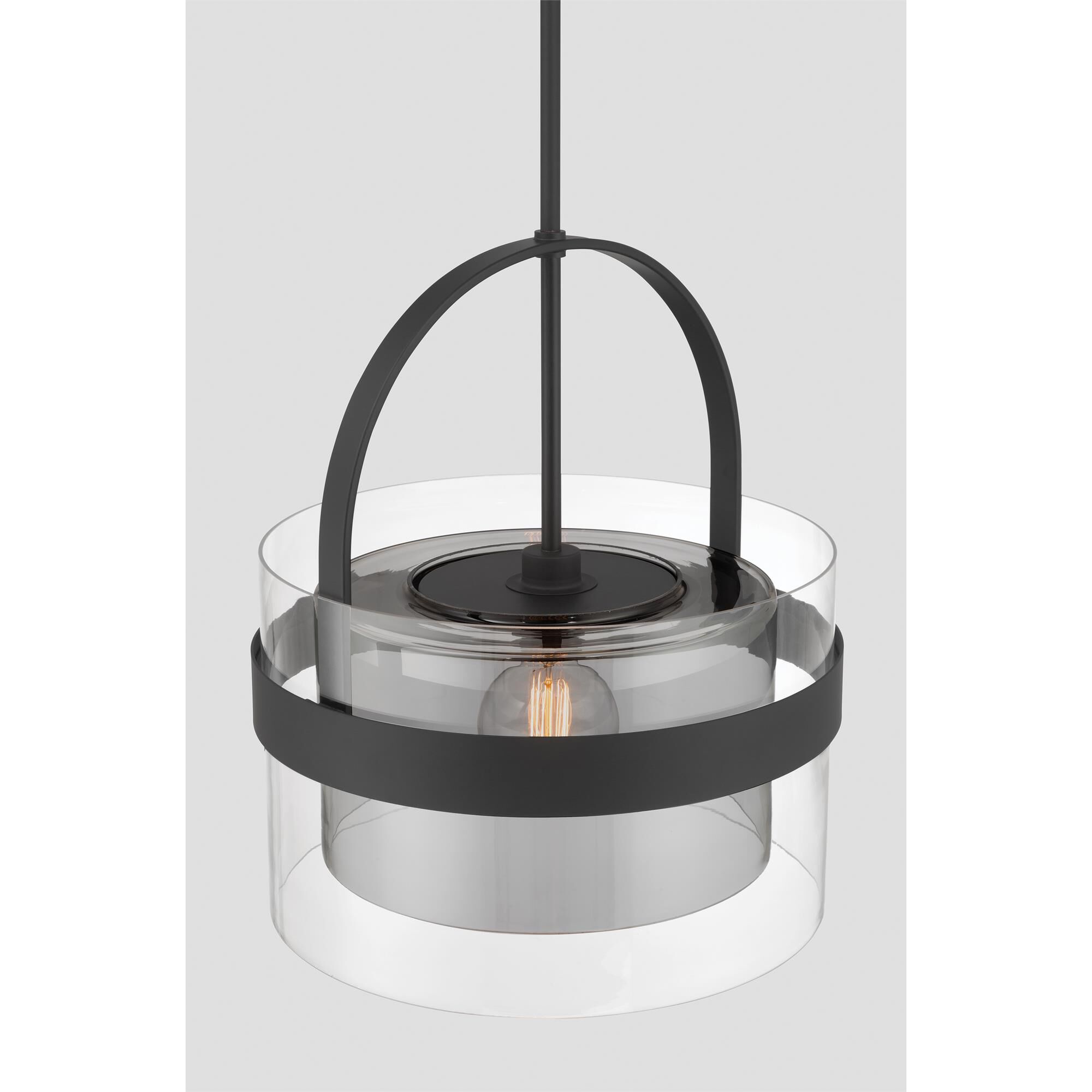 Shown in Dark Matte Black finish and Clear and Grey glass