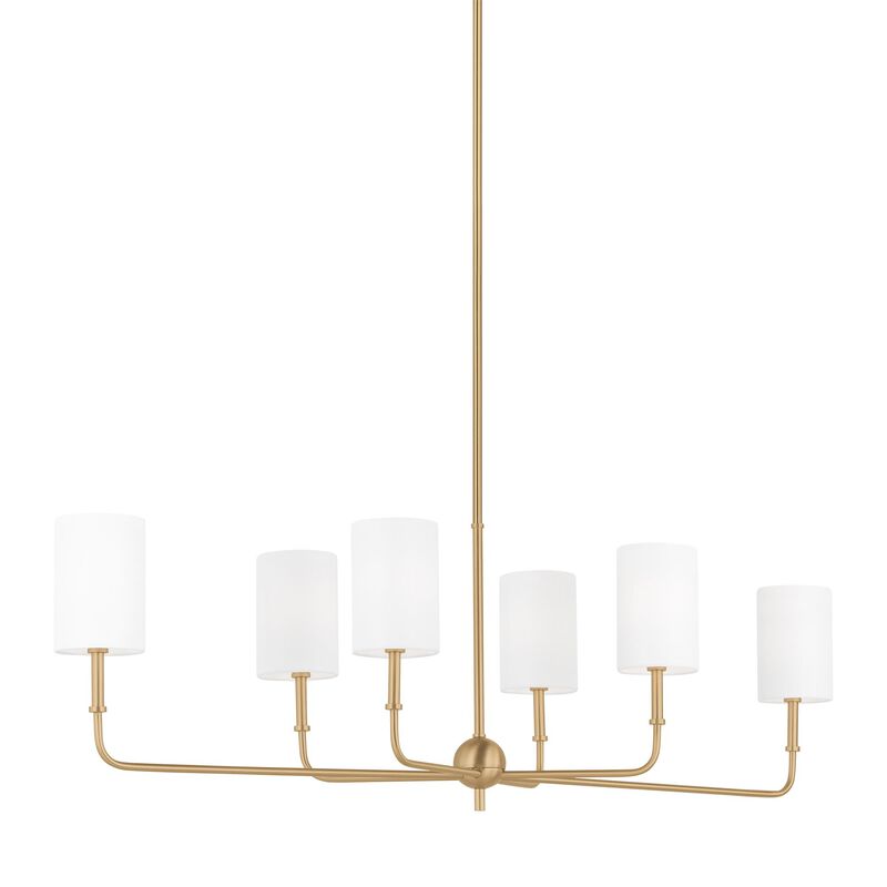 Sean Lavin Foxdale 44 Inch 6 Light Chandelier by Visual Comfort Studio Collection