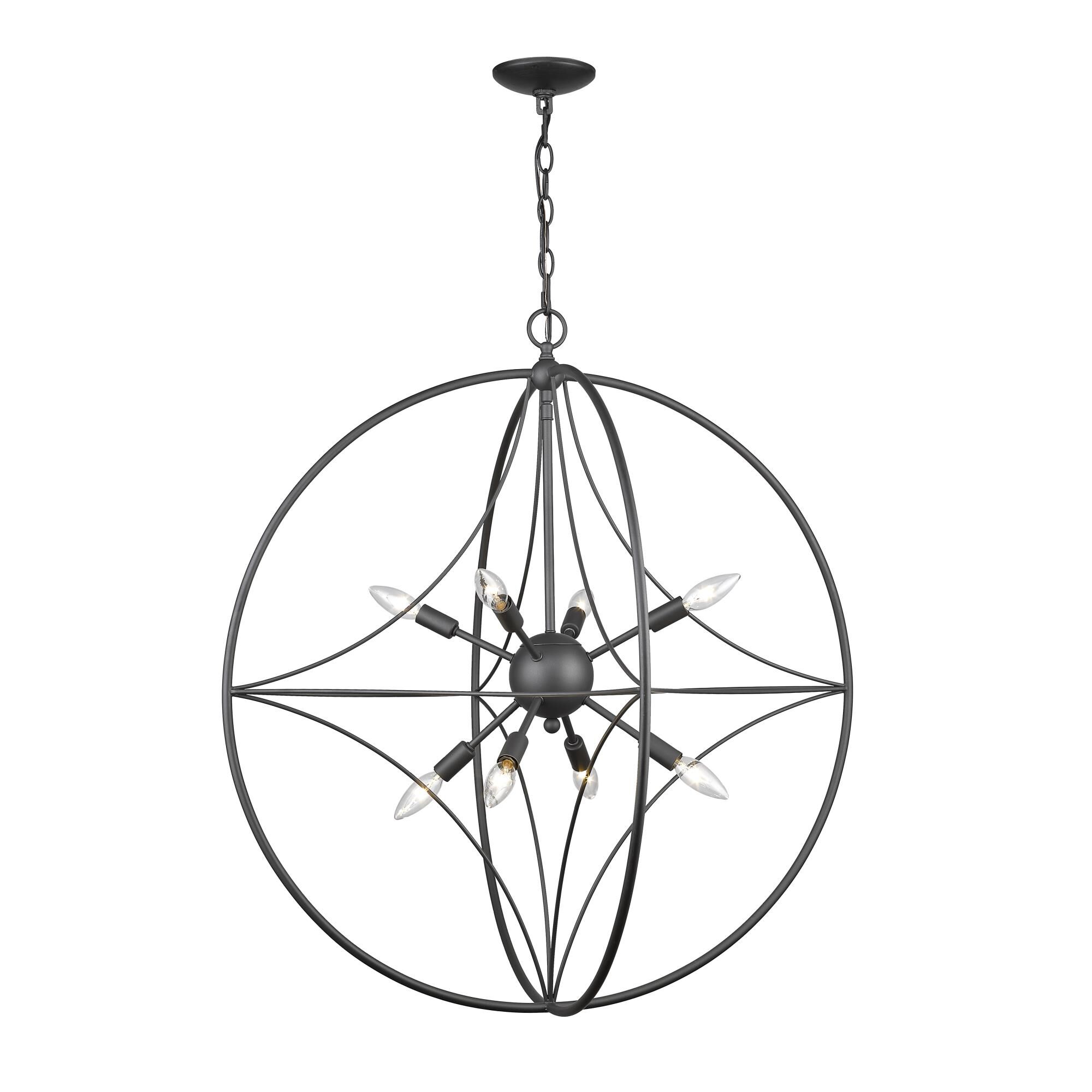 Cortez 30 Inch 8 Light Chandelier by Z-Lite