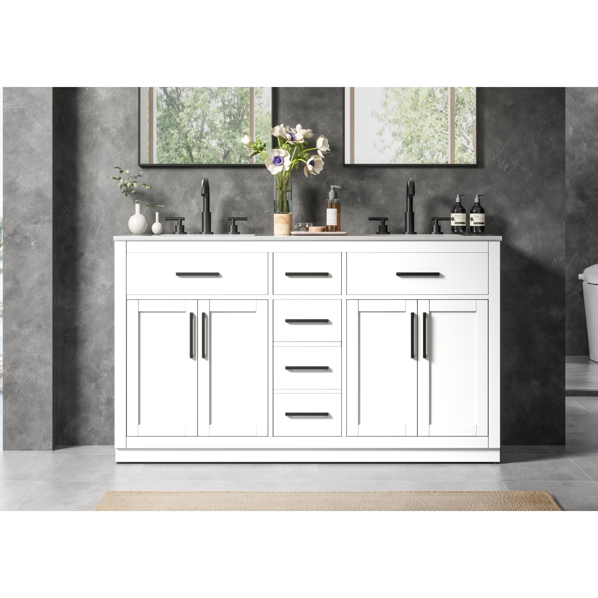 Alden 60 Inch Bath Vanity by Elegant Dcor