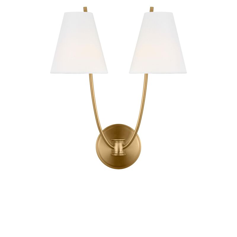 Chapman & Myers Marina 18 Inch 2 Light Wall Sconce by Visual Comfort Studio