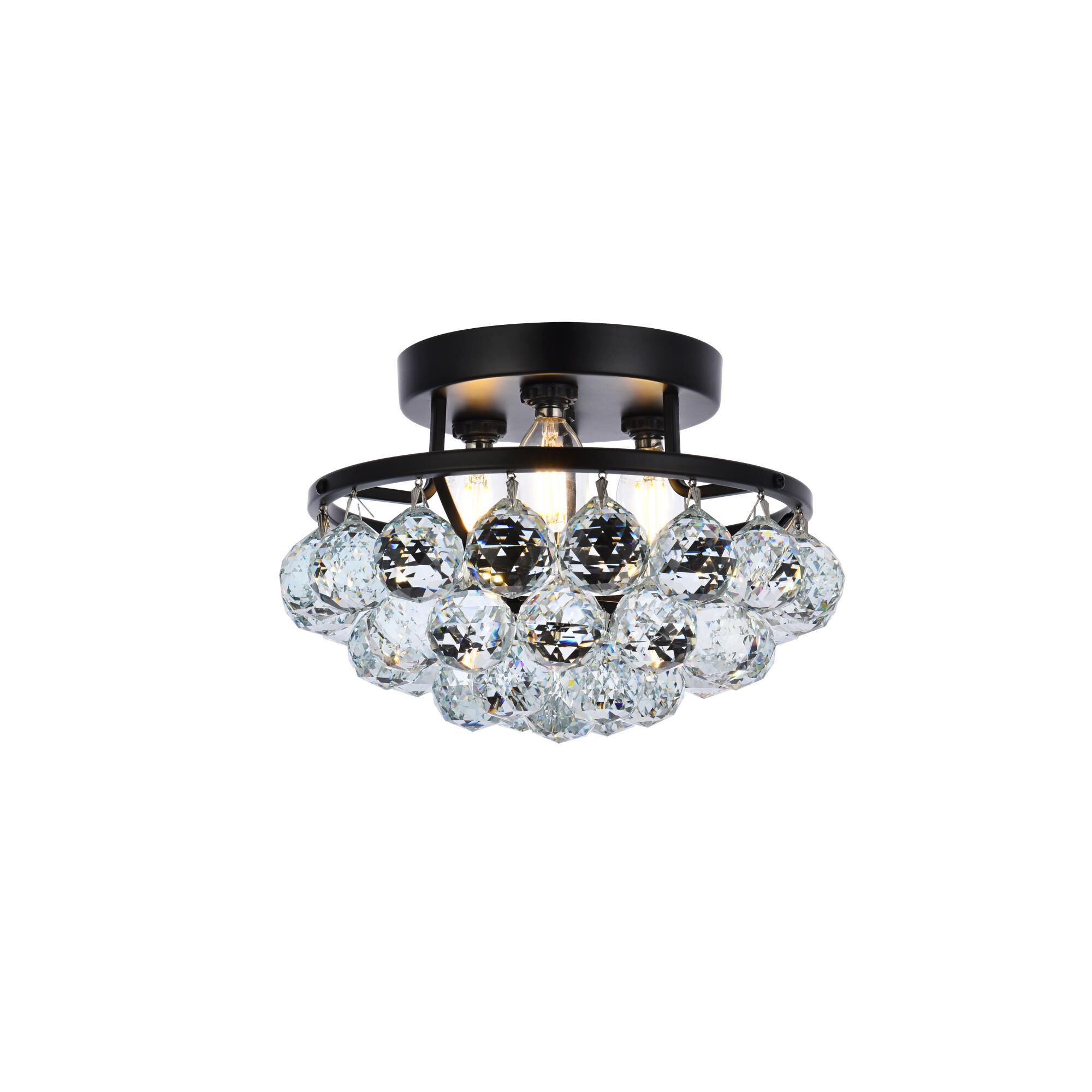 Shown in Black finish and Clear Royal Cut crystal