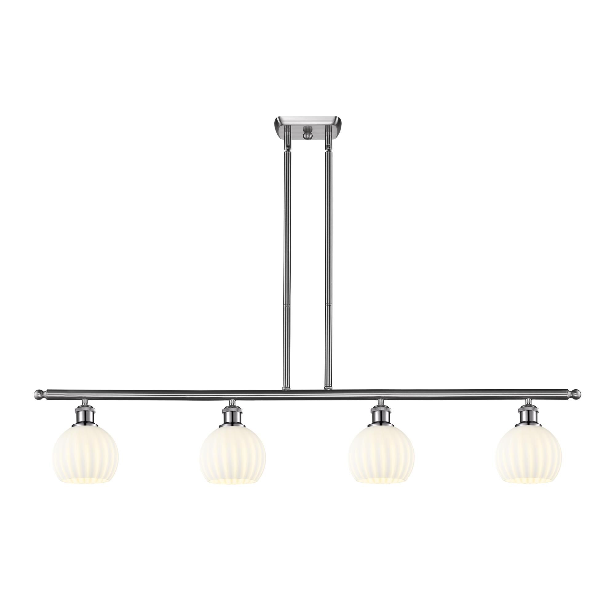 Bruno Marashlian White Venetian 48 Inch Linear Suspension Light by Innovations Lighting