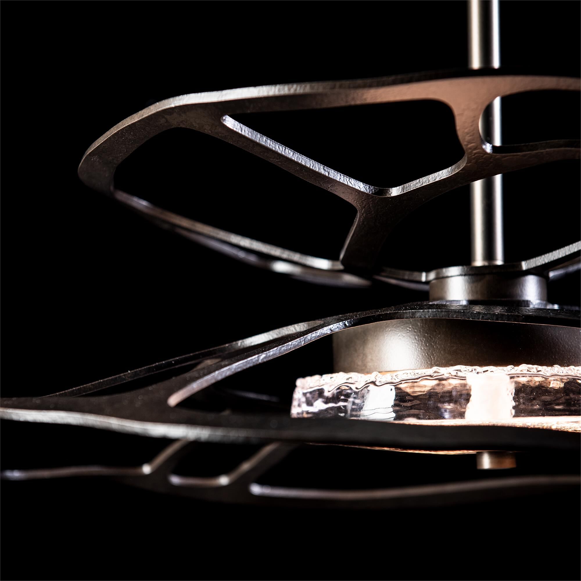 Shown in Dark Smoke finish and Clear glass