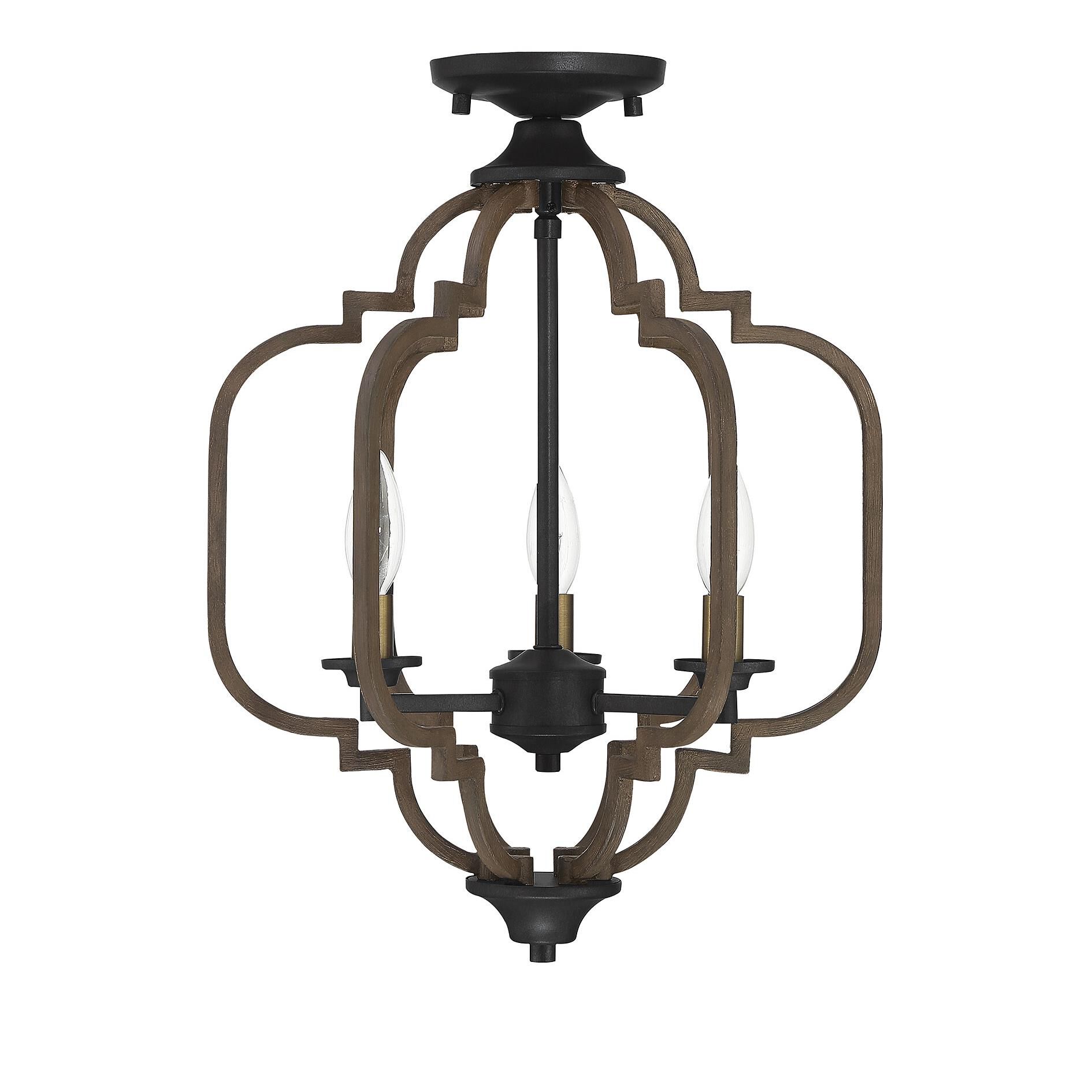 Westwood 14 Inch 3 Light Semi Flush Mount by Savoy House