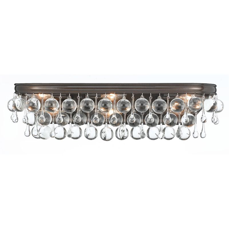 Calypso 23 Inch 6 Light Bath Vanity Light by Crystorama