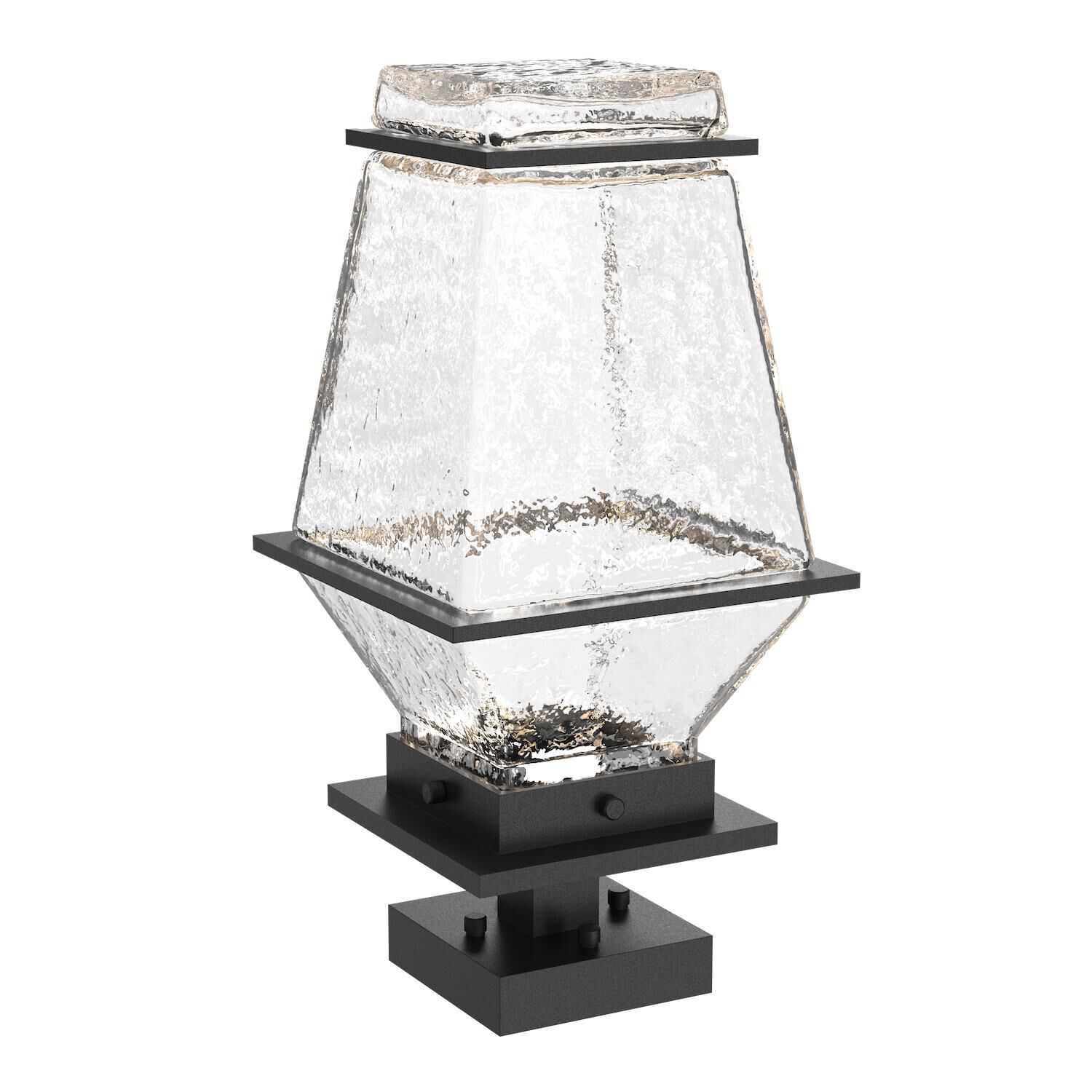 Shown in Textured Black finish and Clear glass