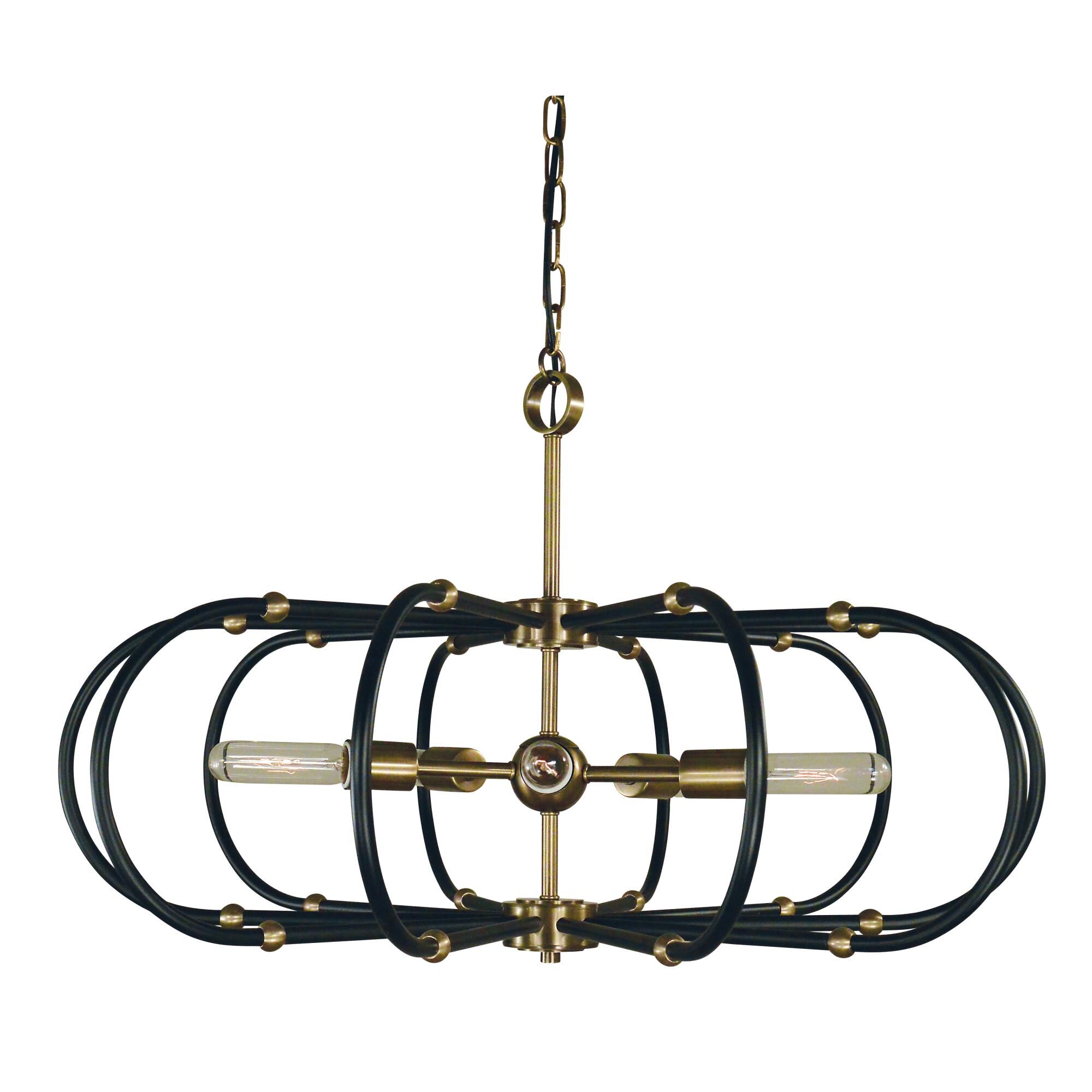 Pulsar 30 Inch 5 Light Chandelier by Framburg