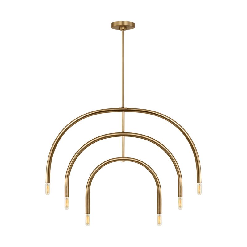 Drew & Jonathan Hadden 36 Inch 6 Light Chandelier by Visual Comfort Studio Collection
