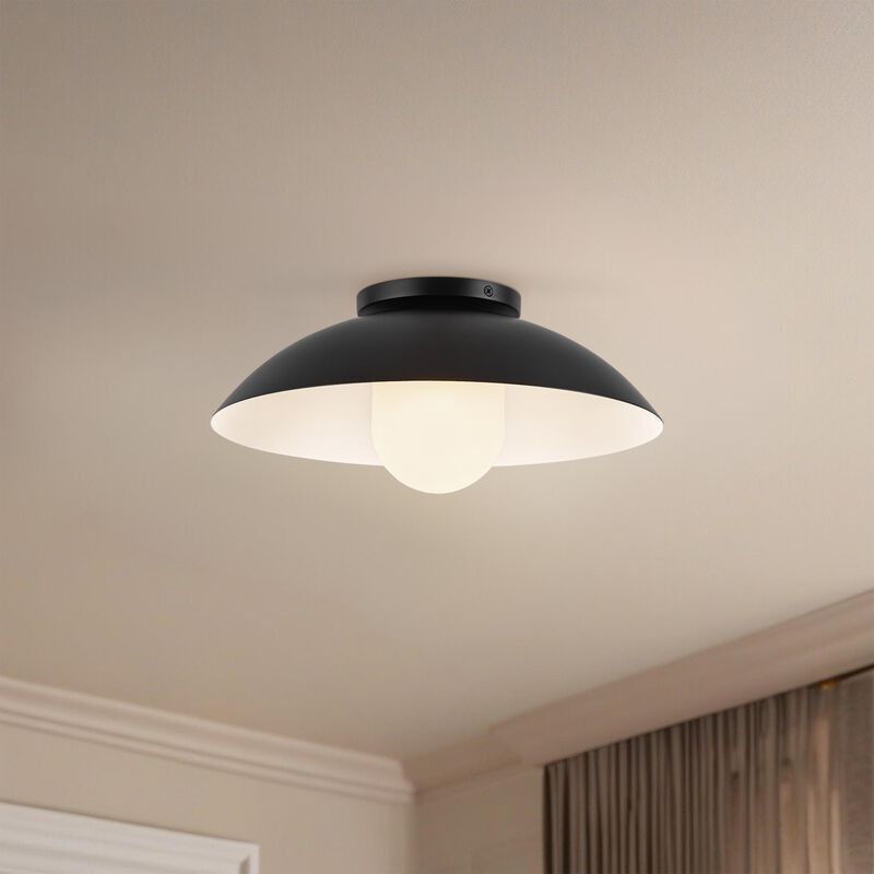 Ryan Pauly Umbra 14 Inch Semi Flush Mount by Kuzco