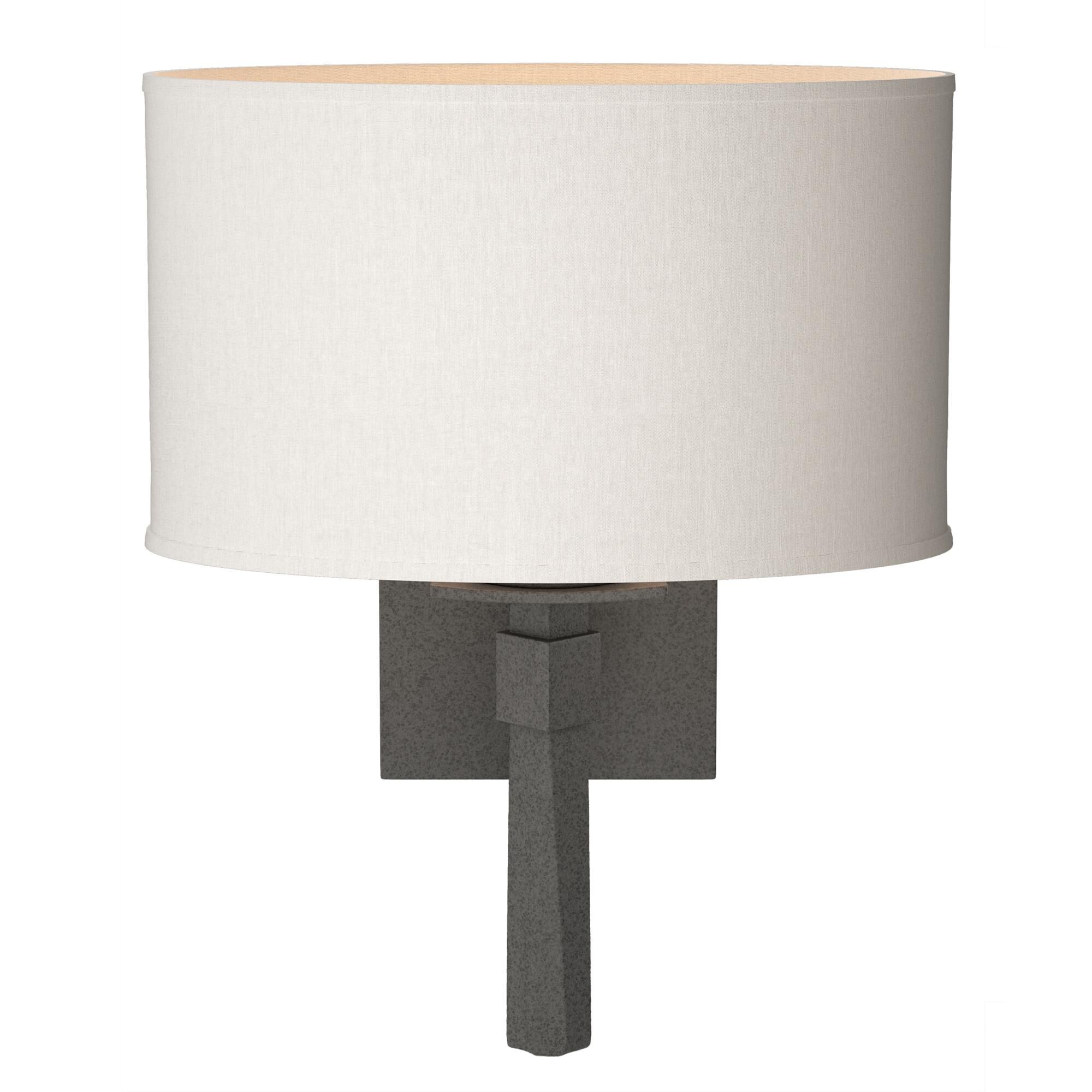 Shown in Natural Iron finish and Light Grey shade