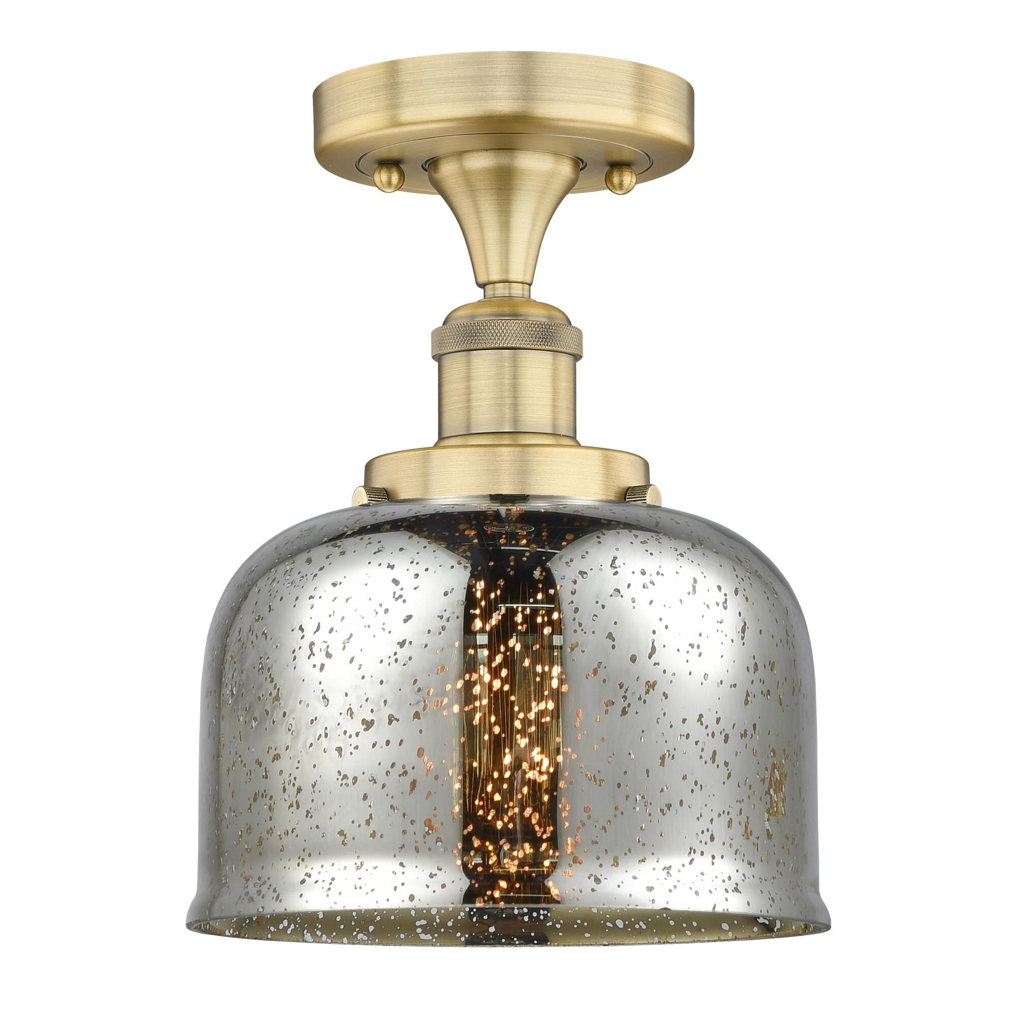 Shown in Brushed Brass finish and Silver Plated Mercury glass