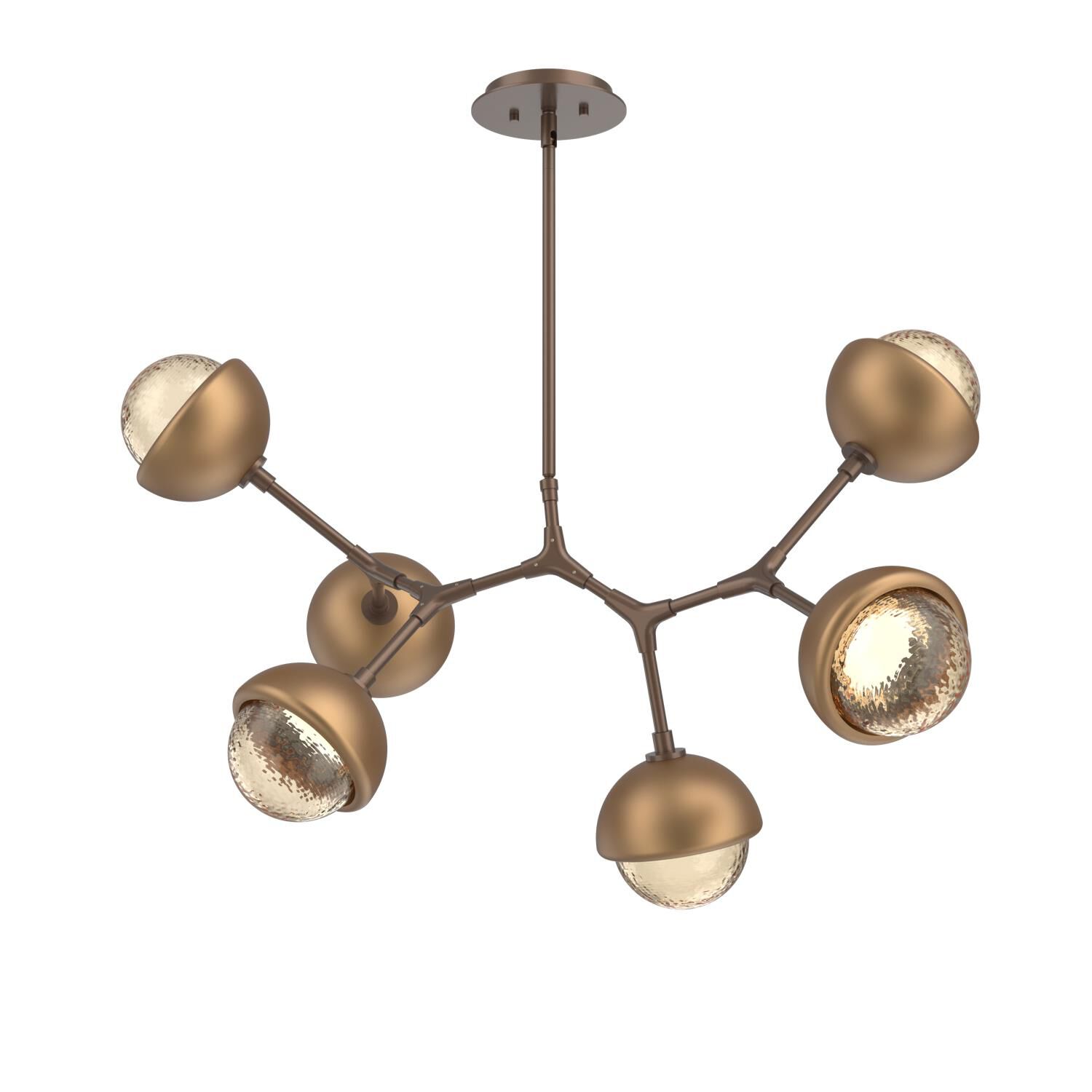 Levi Wilson Cabochon 31 Inch Linear Suspension Light by Hammerton Studio