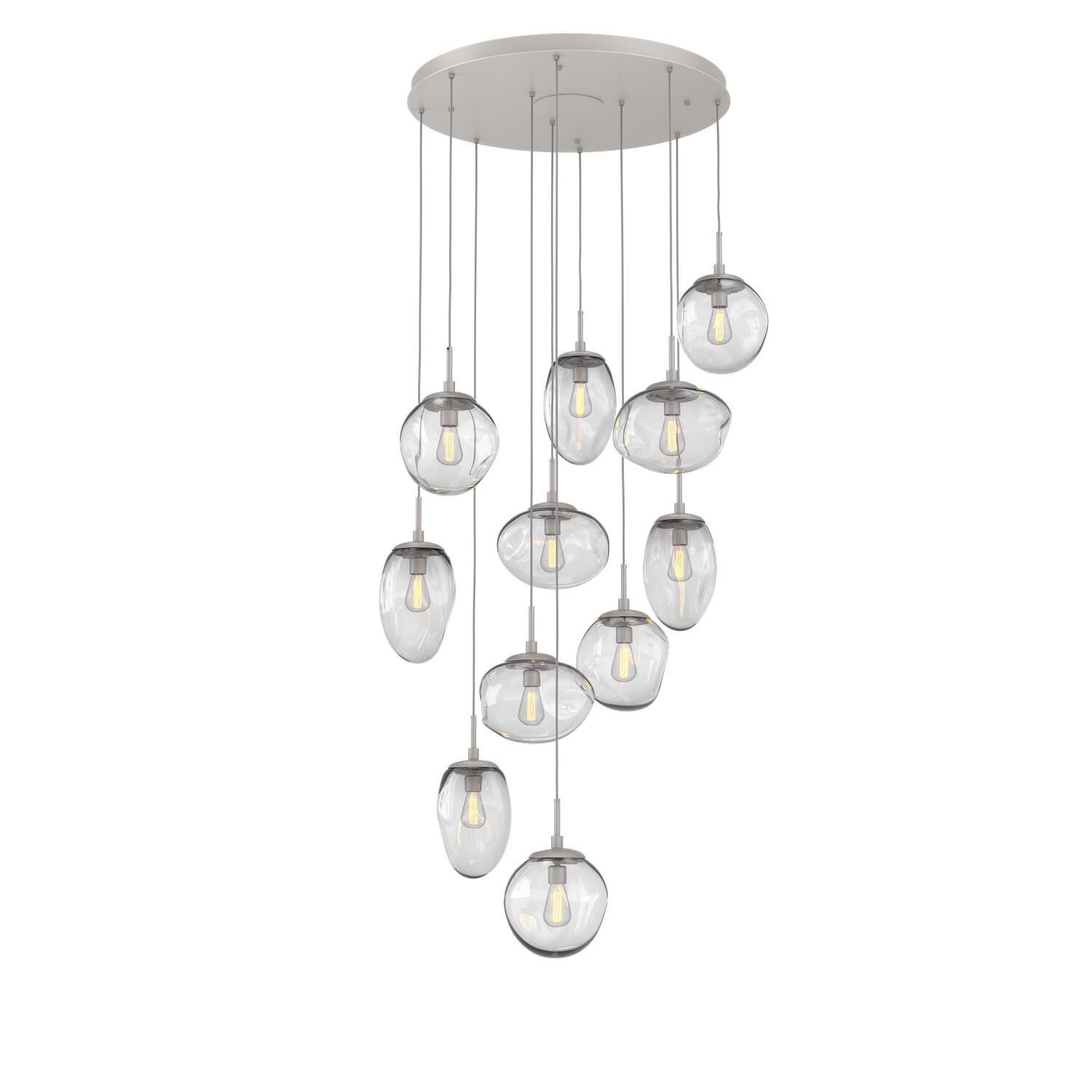 Levi Wilson Nebula 37 Inch 11 Light Multi Light Pendant by Hammerton Studio