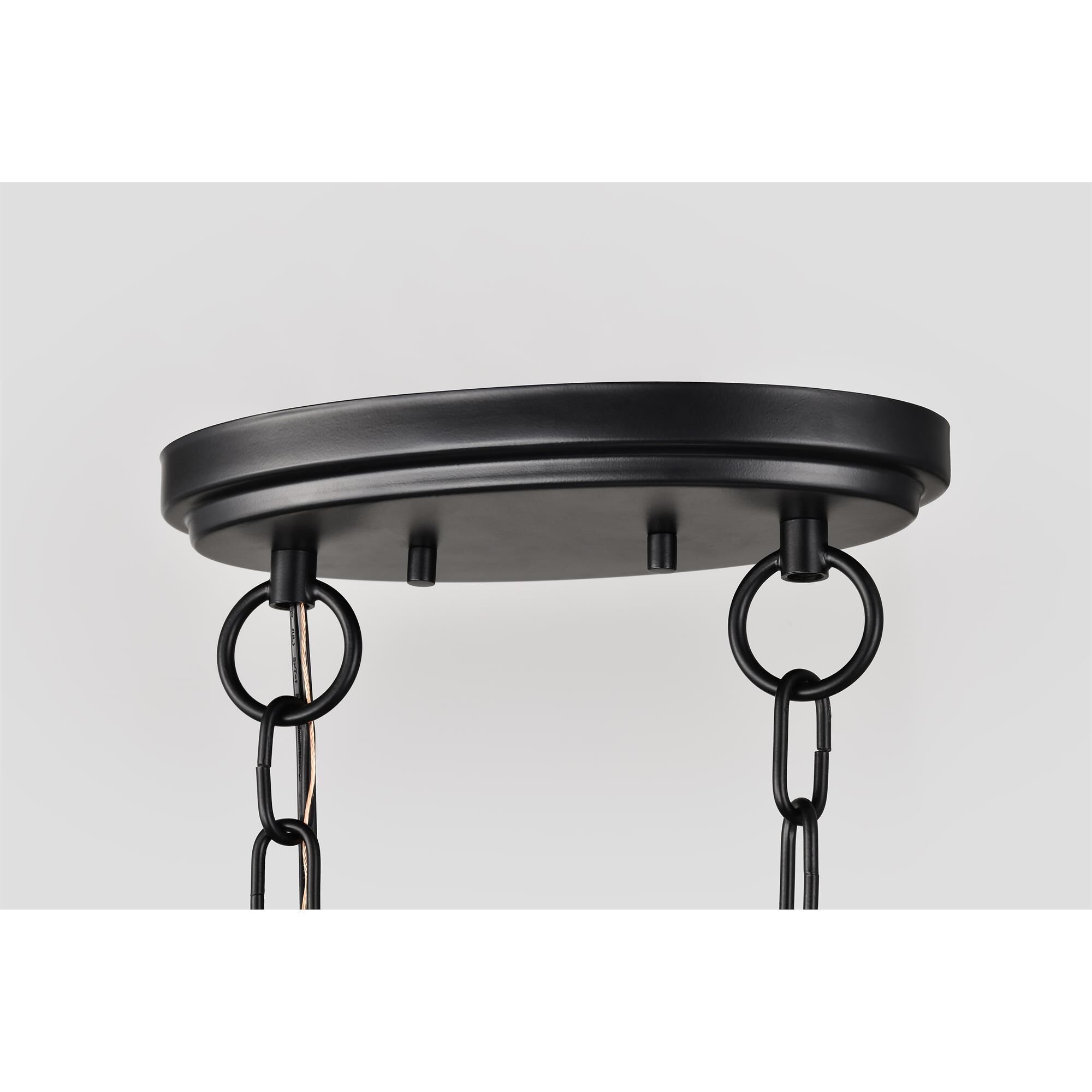 Shown in Matte Black finish and White Opal glass