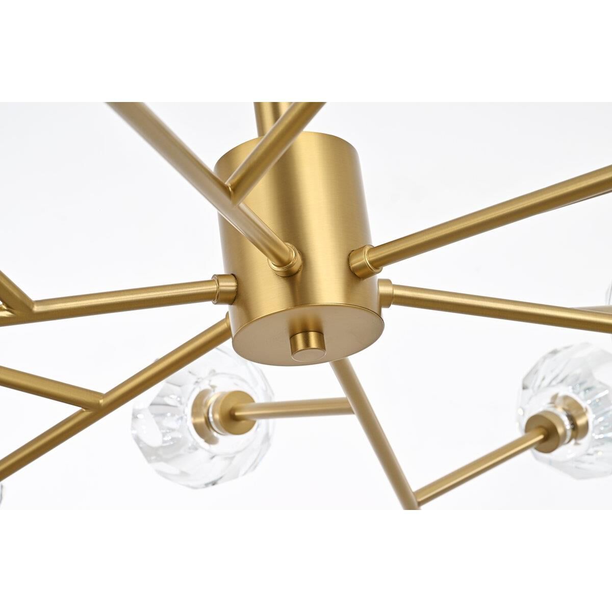 Shown in Gold  finish and RC Clear crystal and Clear glass