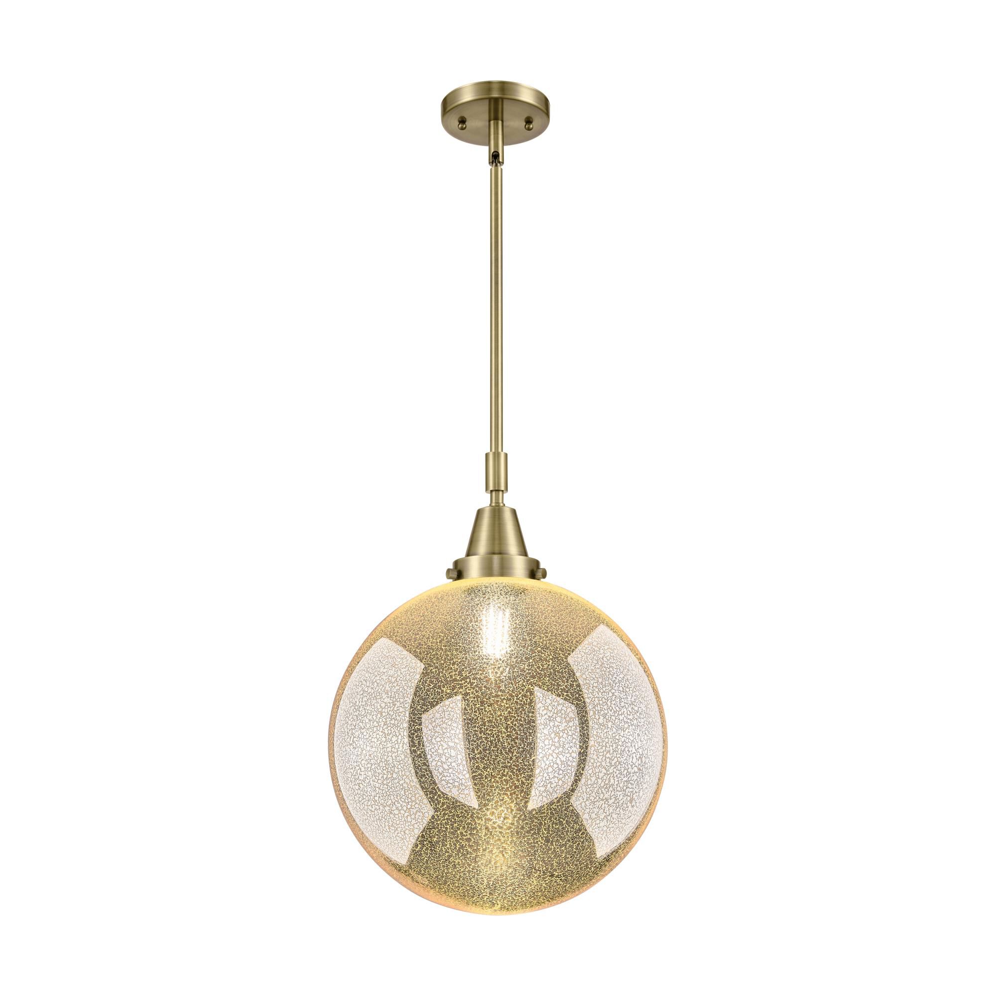 Shown in Antique Brass finish and Mercury glass