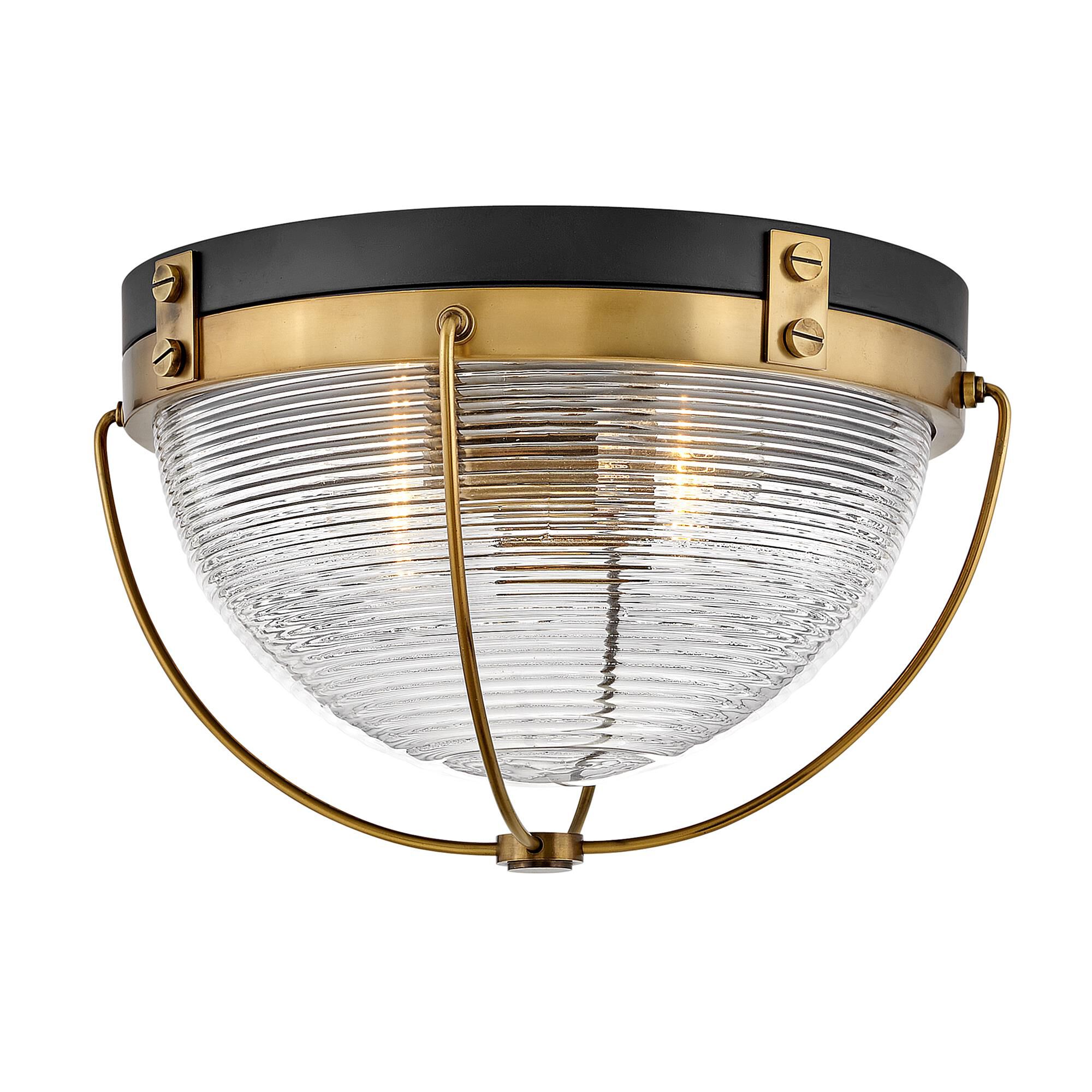 Crew 16 Inch 2 Light Flush Mount,