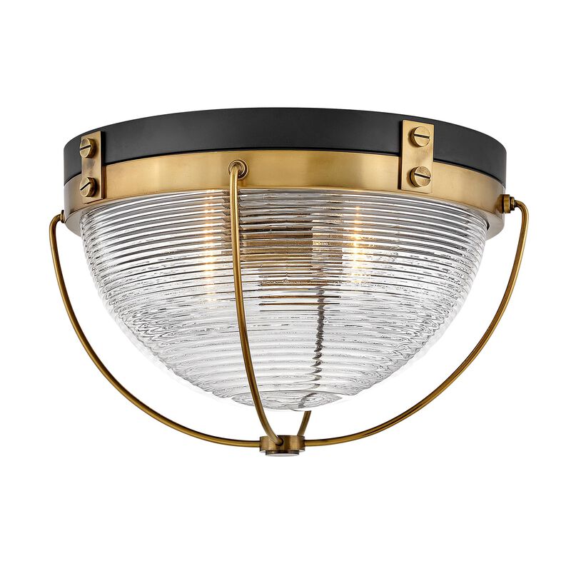 Crew 16 Inch 2 Light Flush Mount by Hinkley