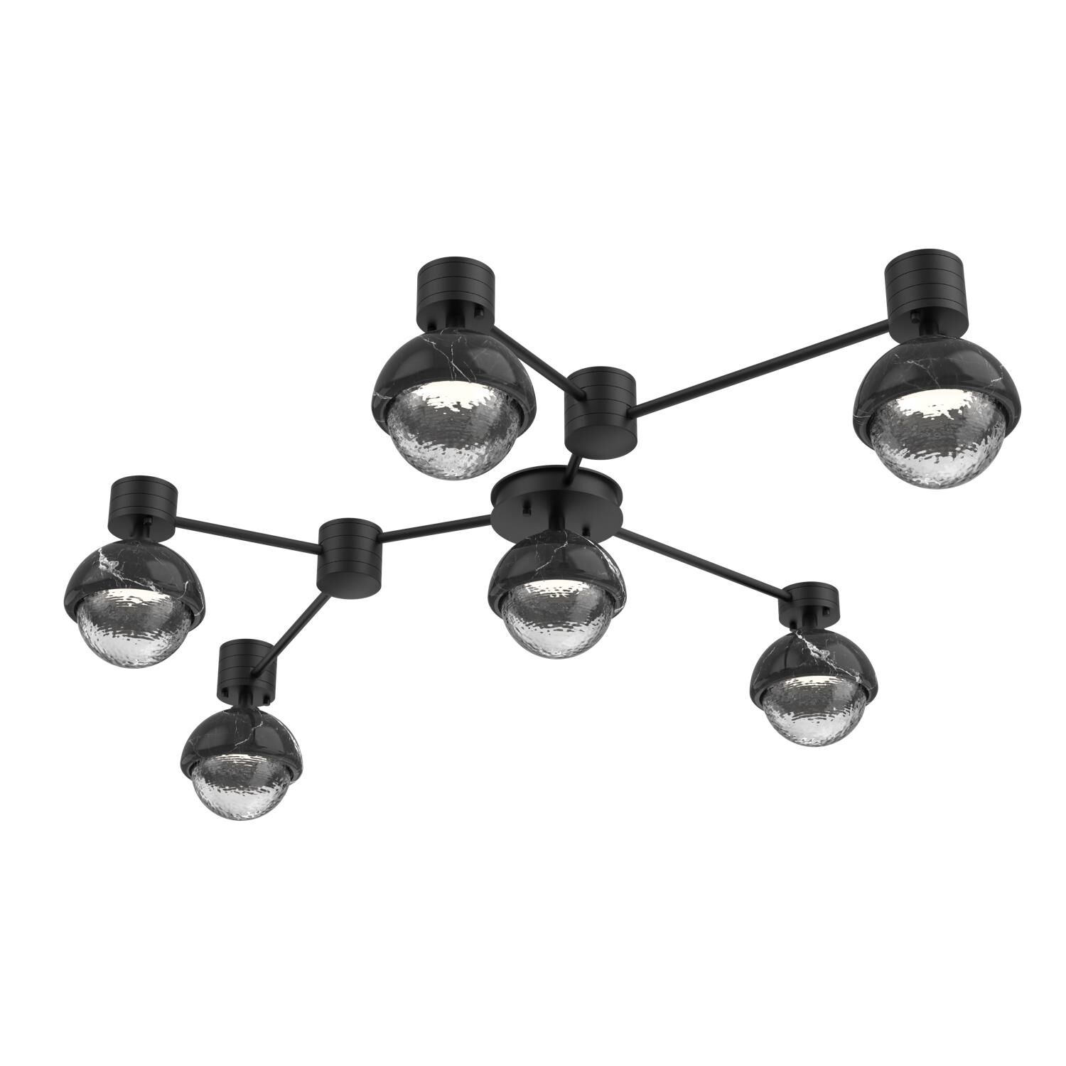 Levi Wilson Cabochon 41 Inch Flush Mount by Hammerton Studio