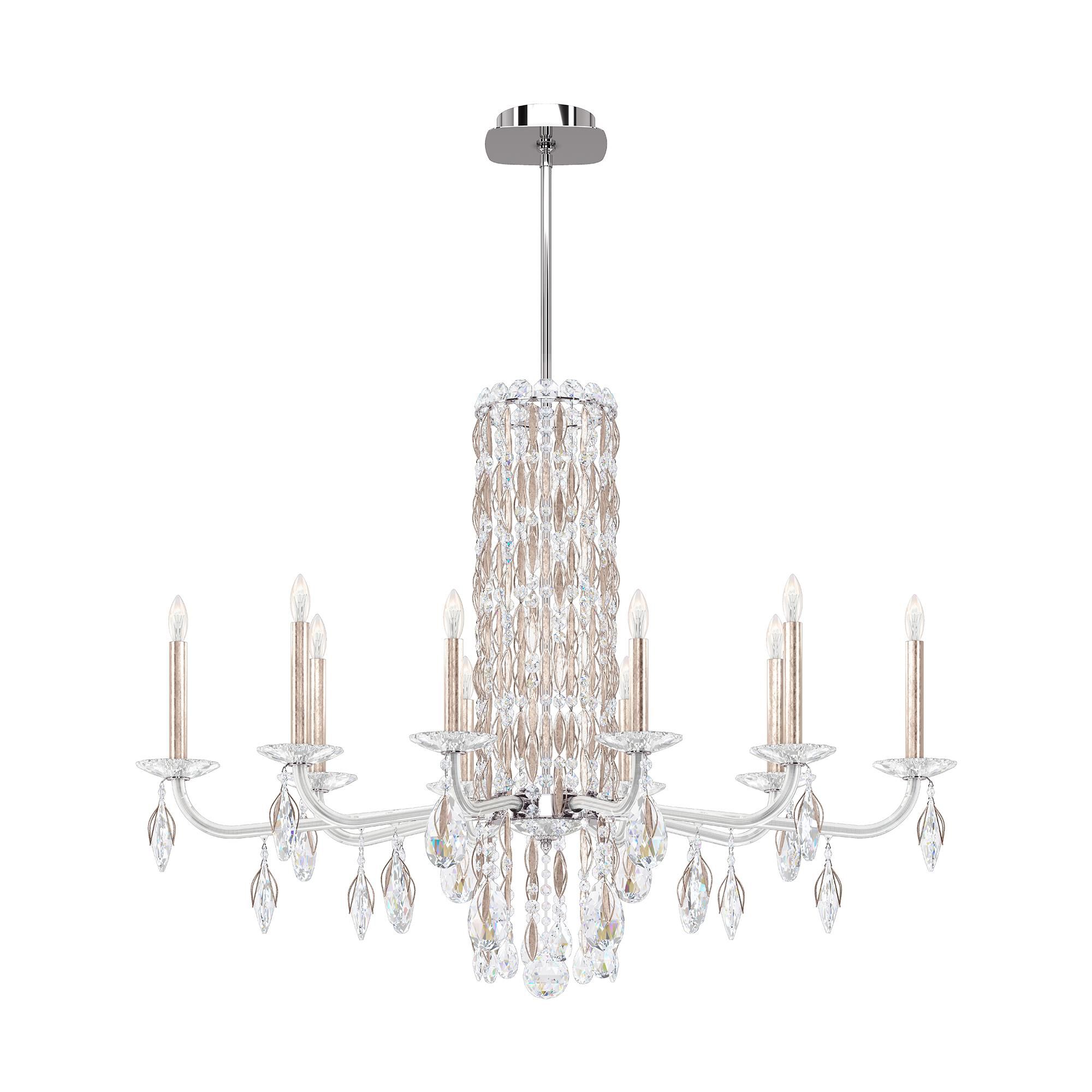 Shown in Antique Silver finish and Clear Radiance crystal