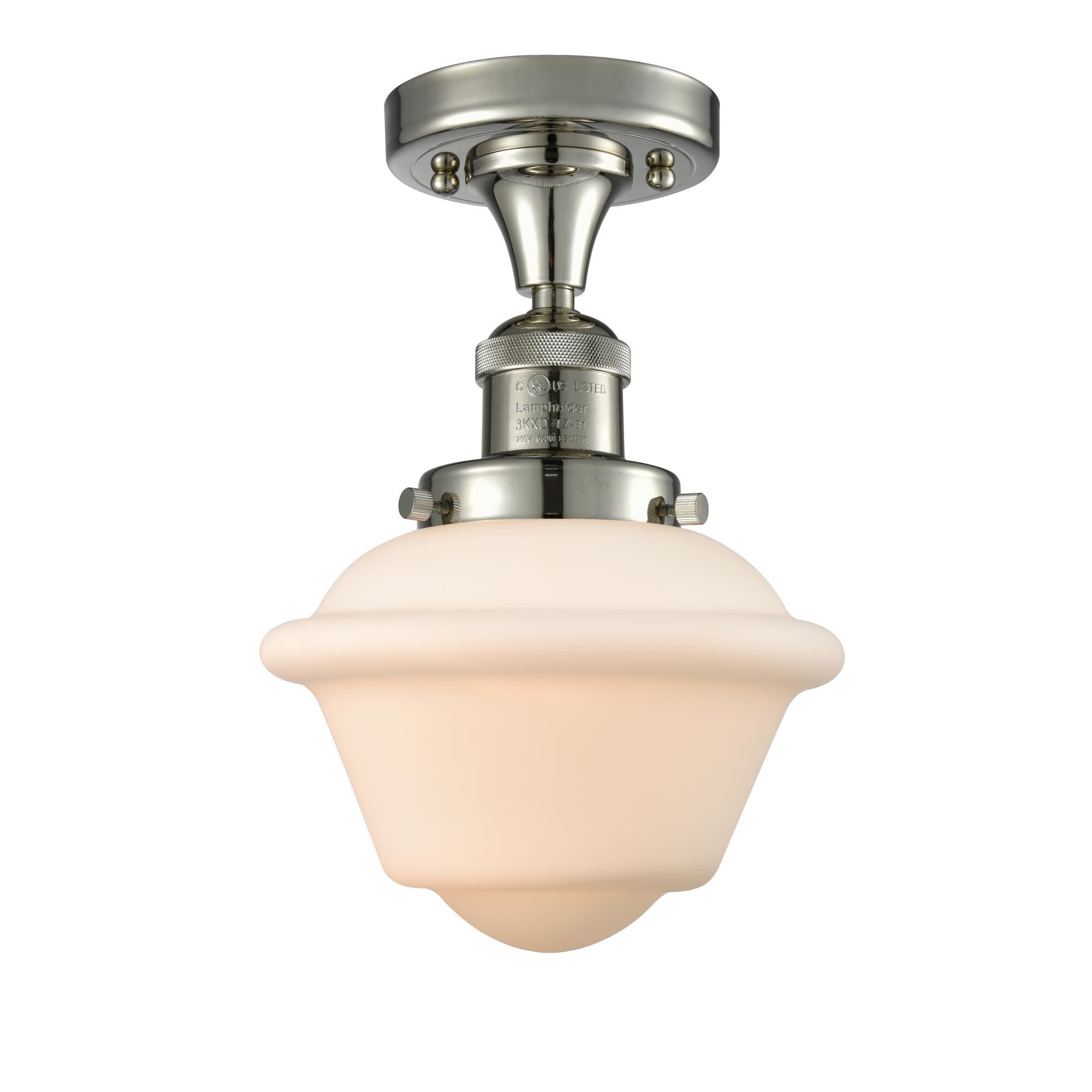 Bruno Marashlian Small Oxford 7 Inch 1 Light Semi Flush Mount by Innovations Lighting