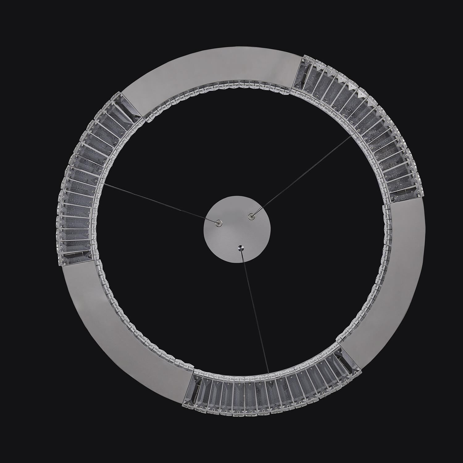 Shown in Polished Chrome finish and Firenze Clear crystal