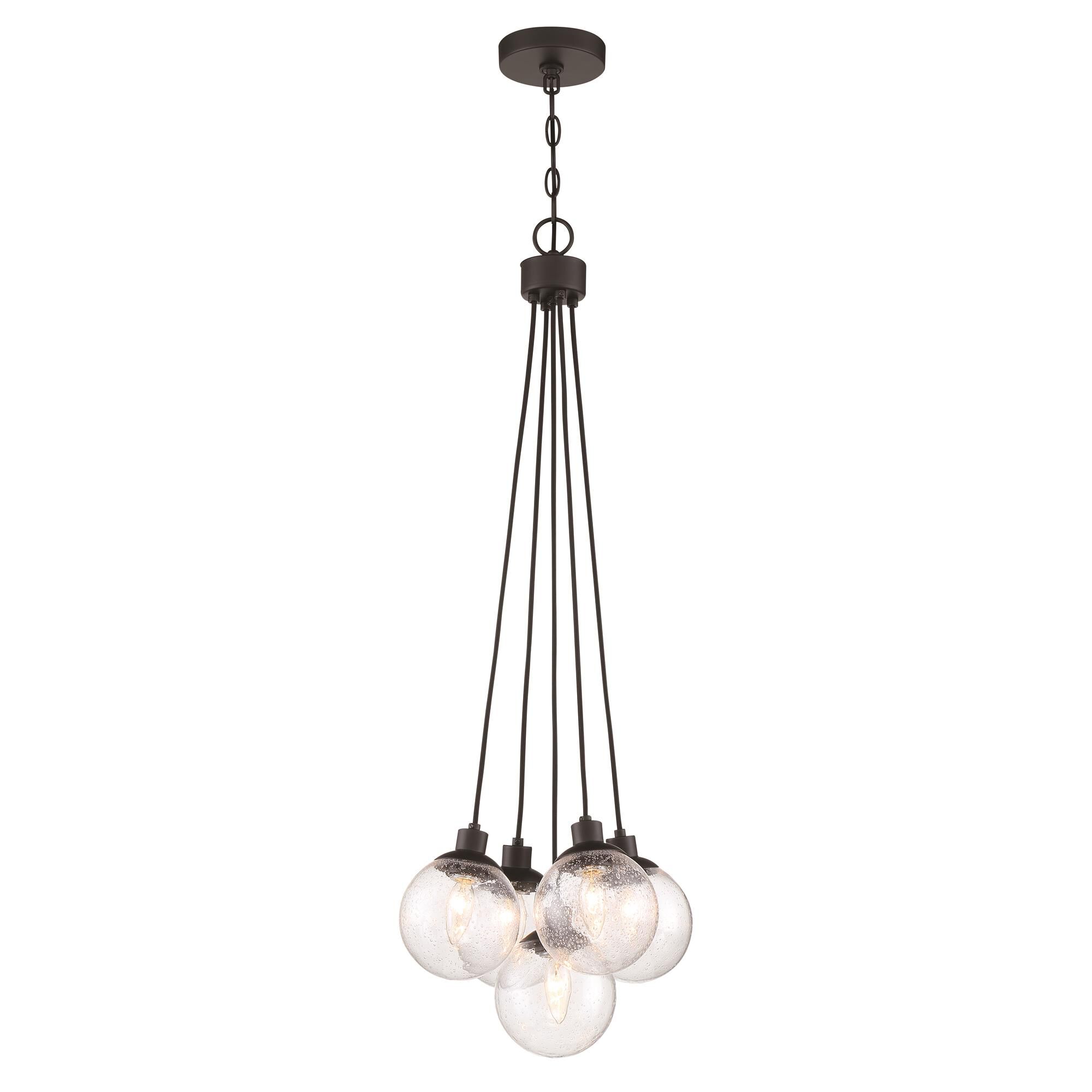 Que 14 Inch 5 Light Multi Light Pendant by Craftmade