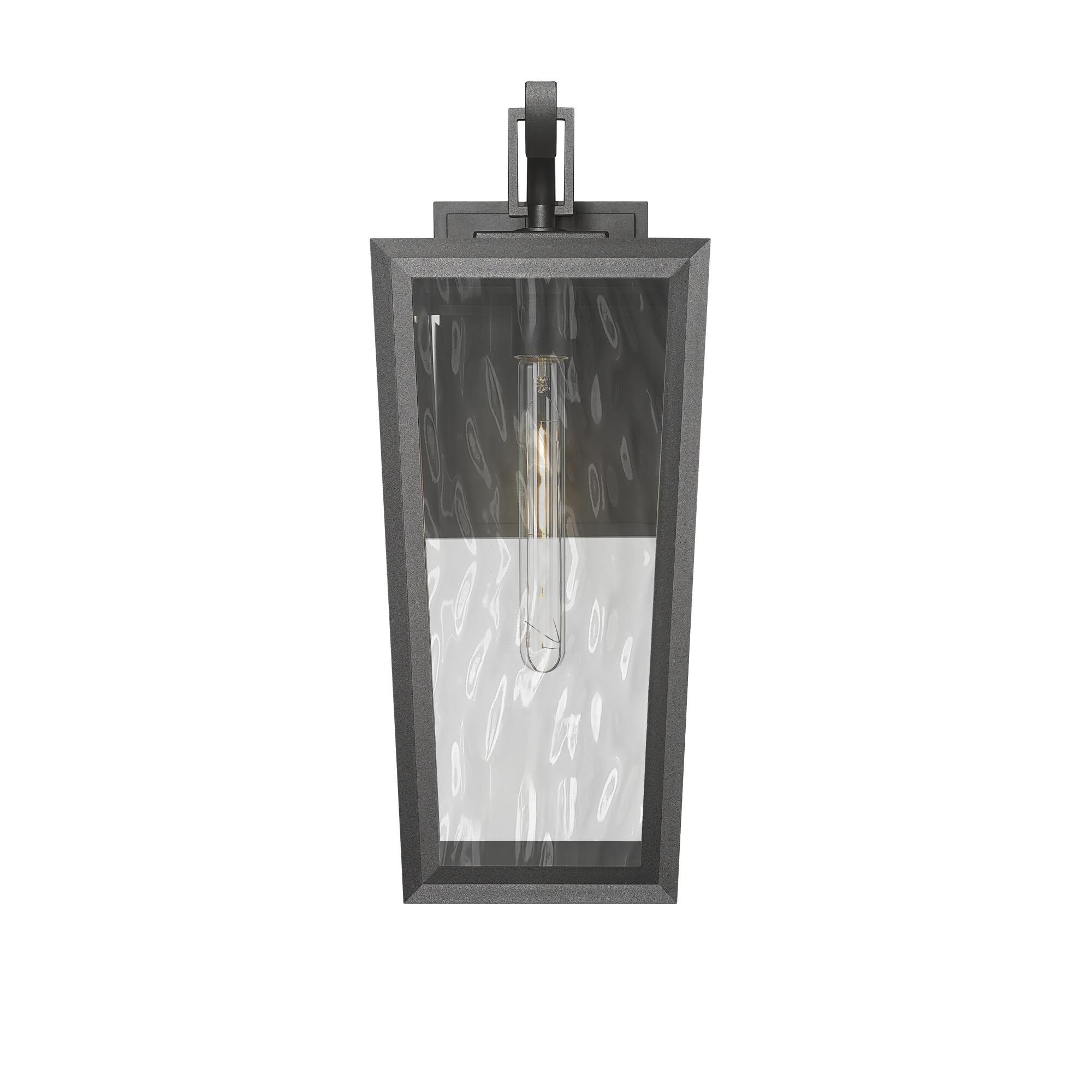 Shown in Matte Black finish and Waterglass shade