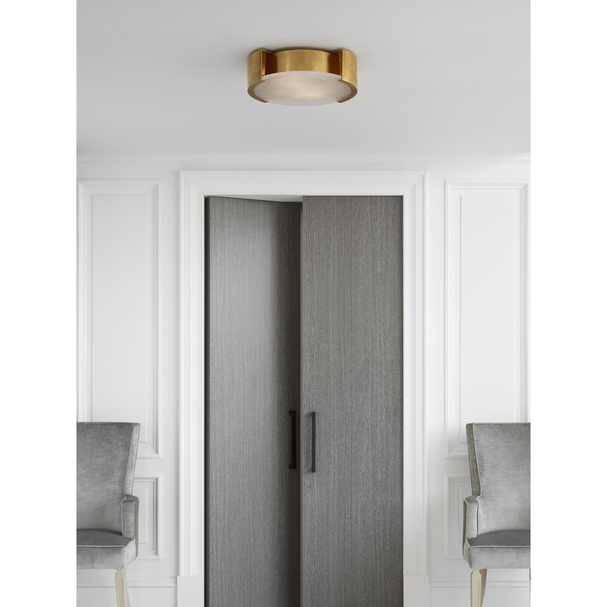 Kelly Wearstler Melange 17 Inch 2 Light Flush Mount by Visual Comfort Signature Collection