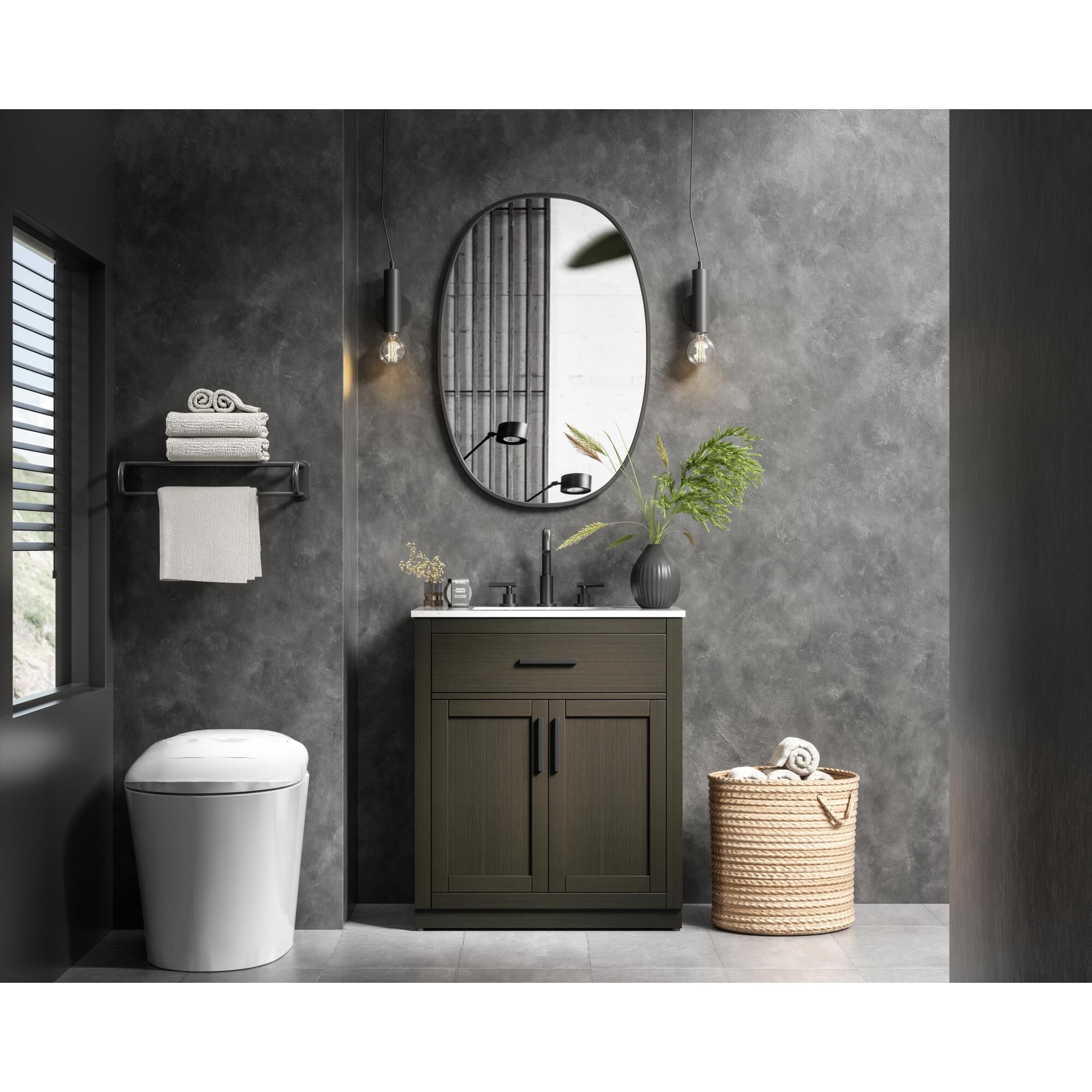 Alden 30 Inch Bath Vanity by Elegant Dcor