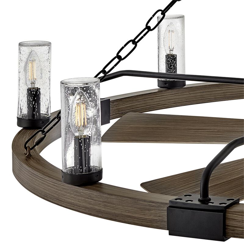 Sawyer 44 Inch Chandelier Ceiling Fan with Light Kit by Hinkley