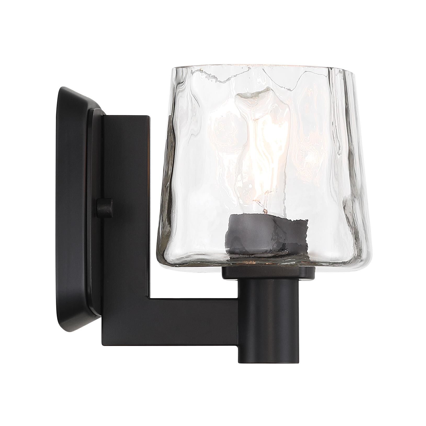 Shown in Coal finish and Clear glass