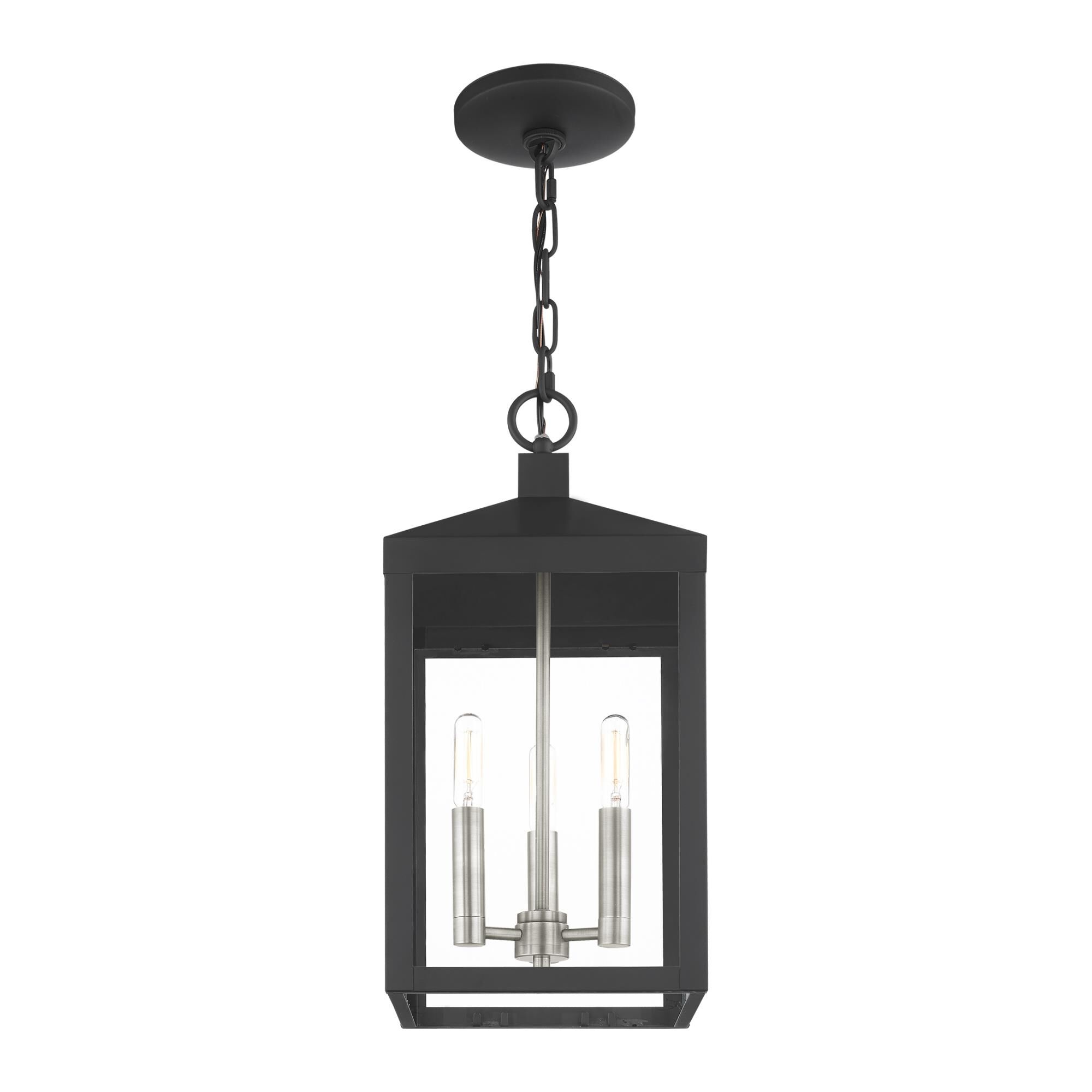 Nyack 18 Inch Tall 3 Light Outdoor Hanging Lantern by Livex Lighting