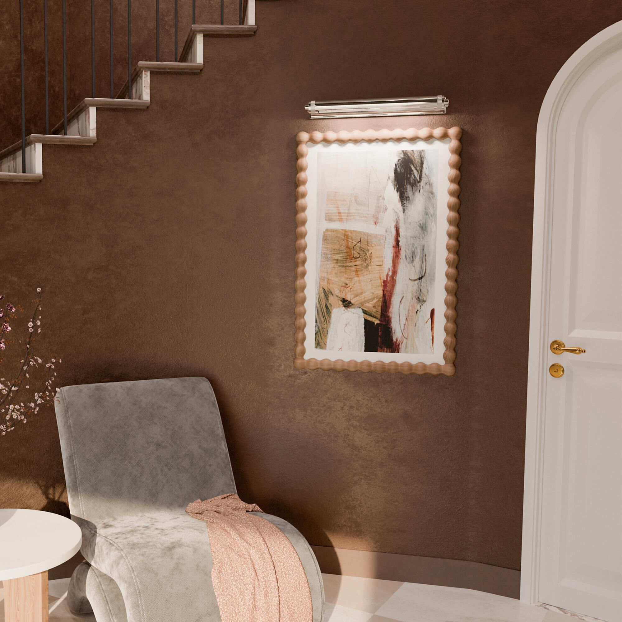 Shown in Polished Nickel finish and Metal shade