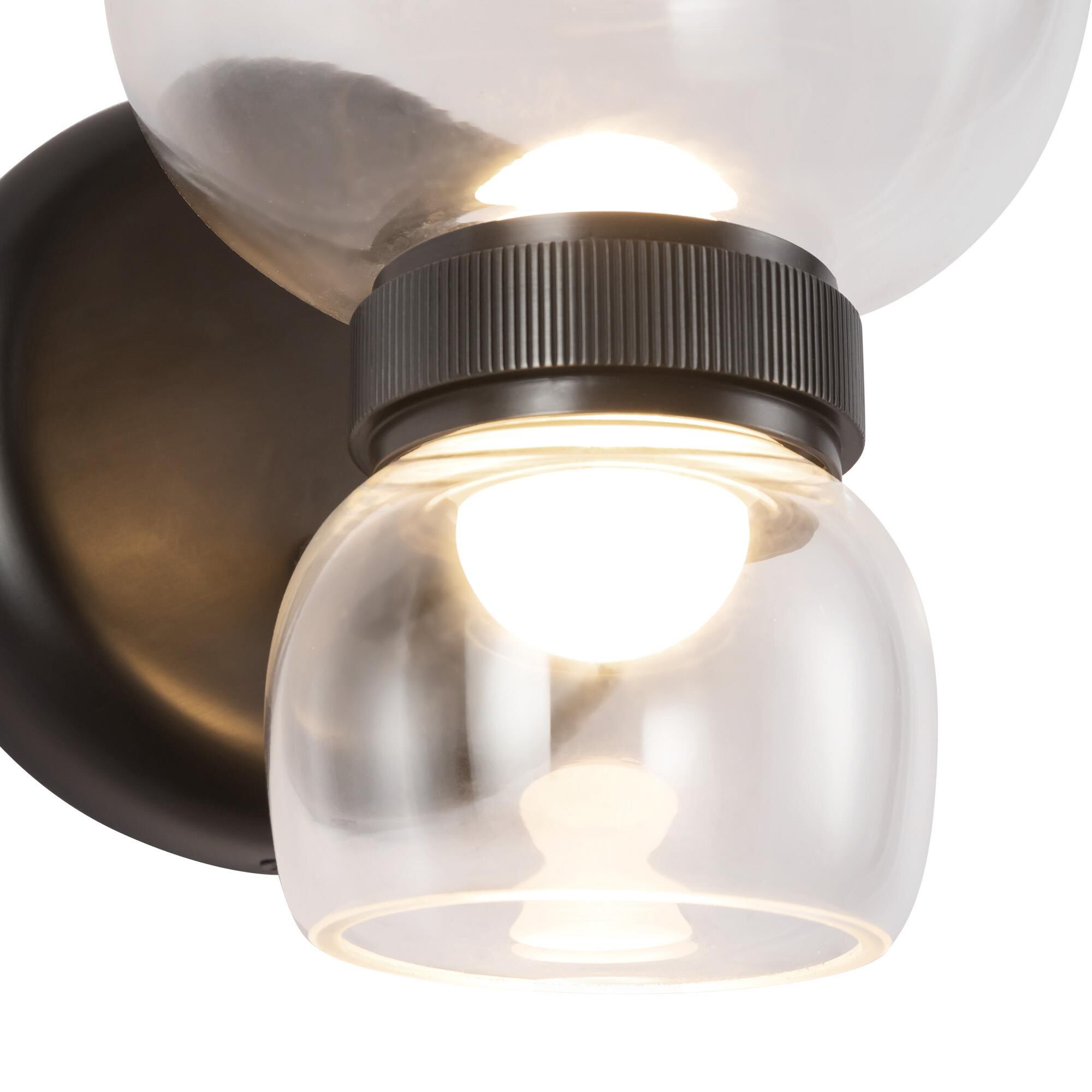 Shown in Urban Bronze finish and Clear glass