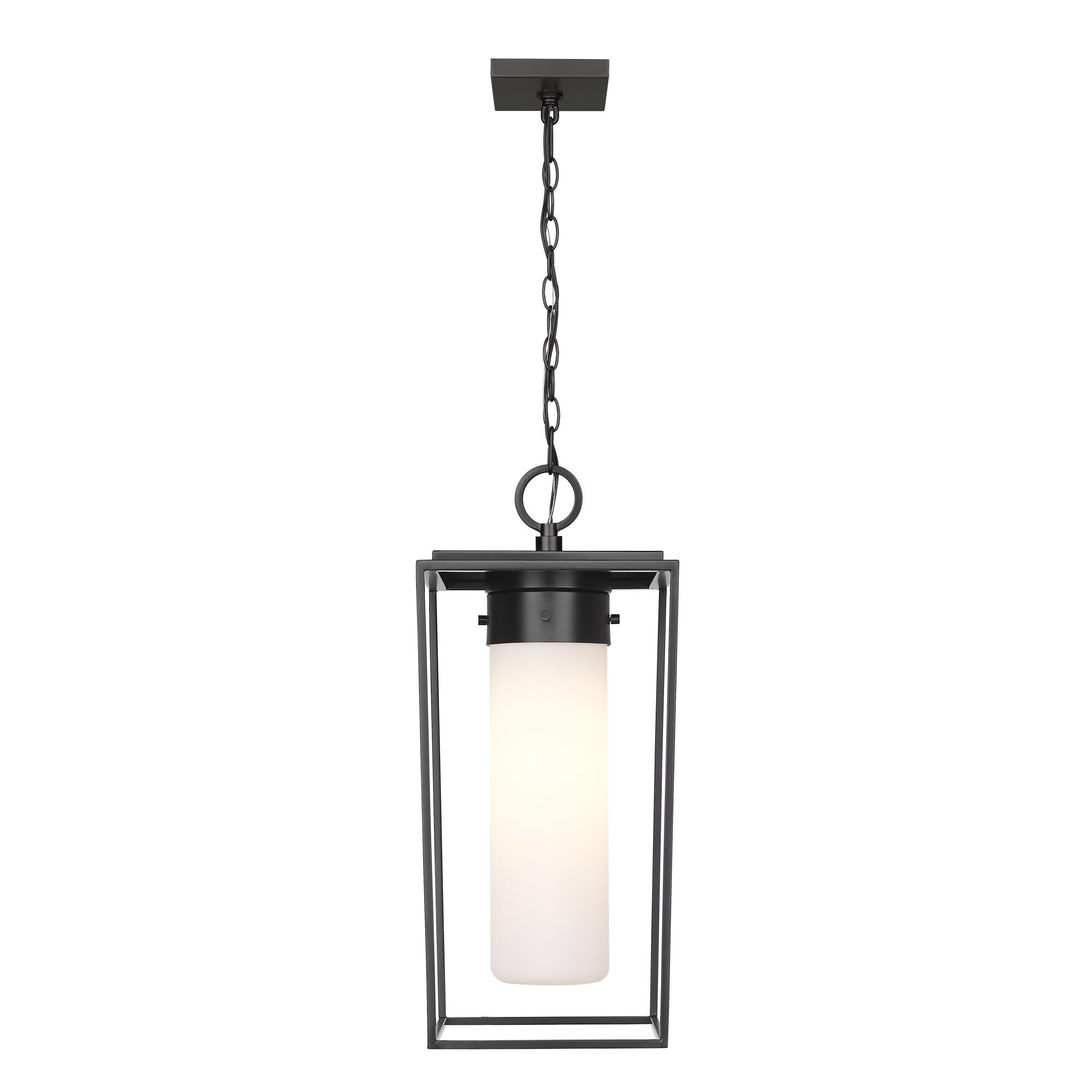 Shown in Black finish and Glass shade