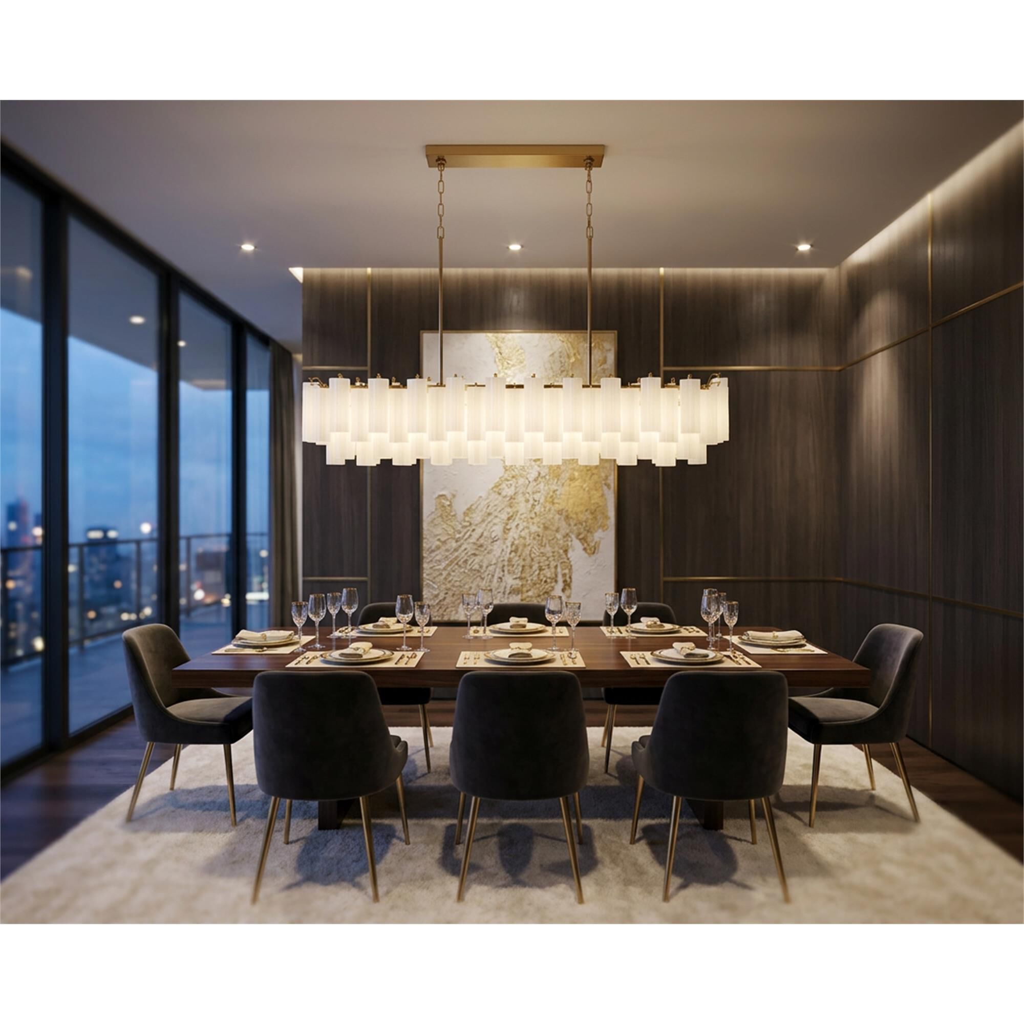 Addis Large Linear Chandelier,