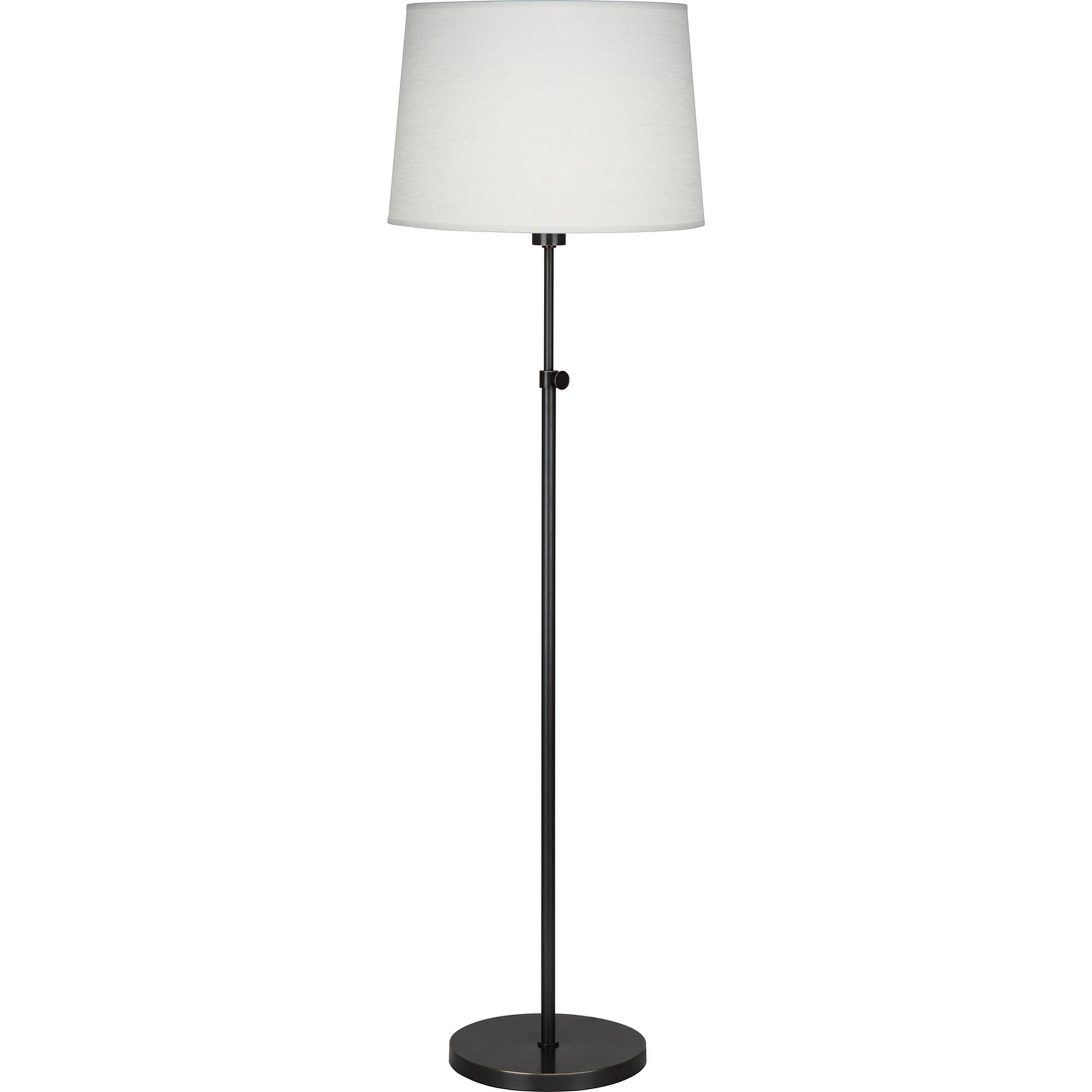 Shown in Deep Patina Bronze finish and Oyster Linen shade