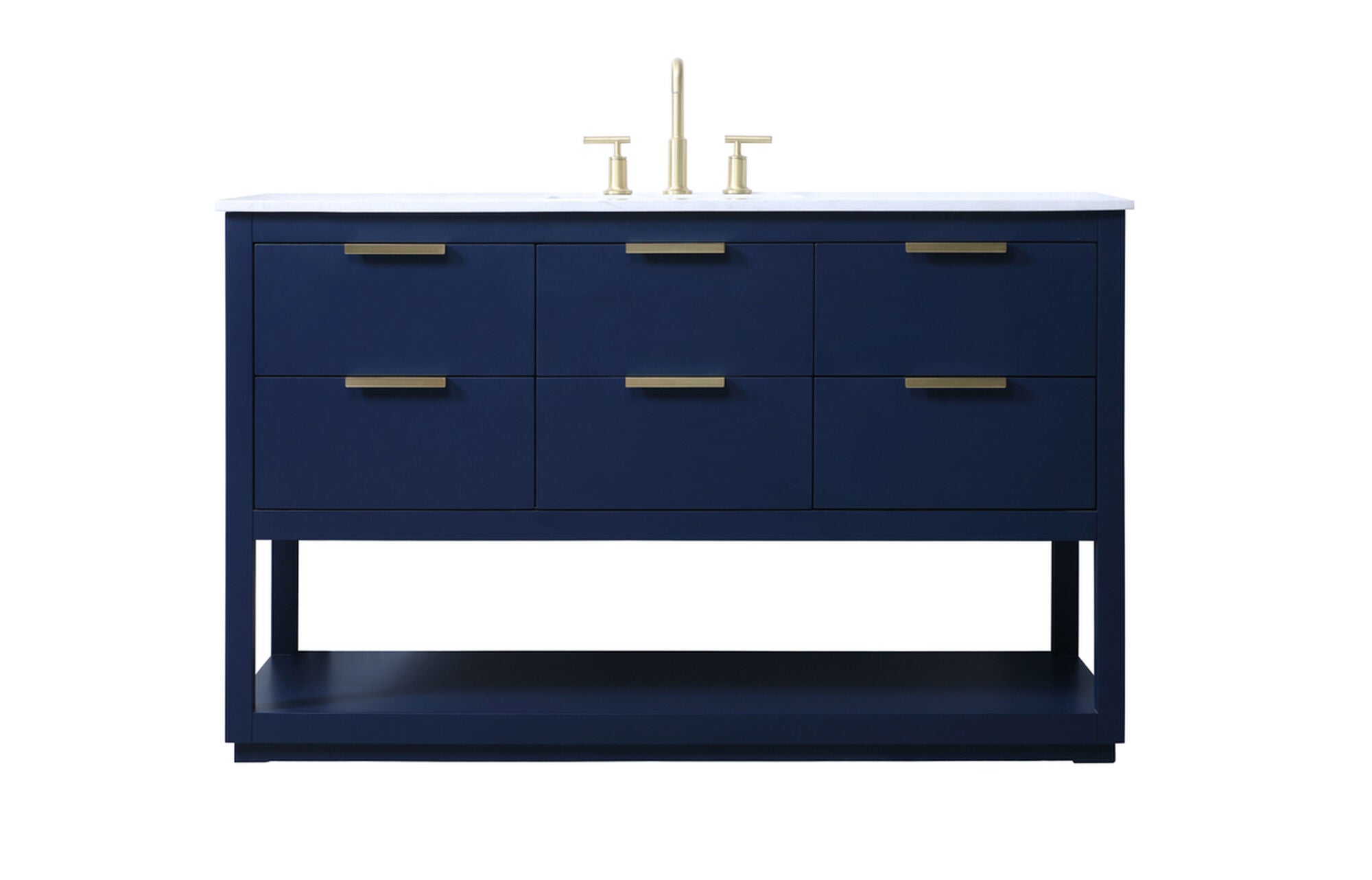 Shown in Blue finish